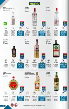 Metro kupi više plati manje - pregled Metro kataloga - važi od 01.10.2025 | Strana: 24 | Proizvode: Liker, Rakija, Vodka