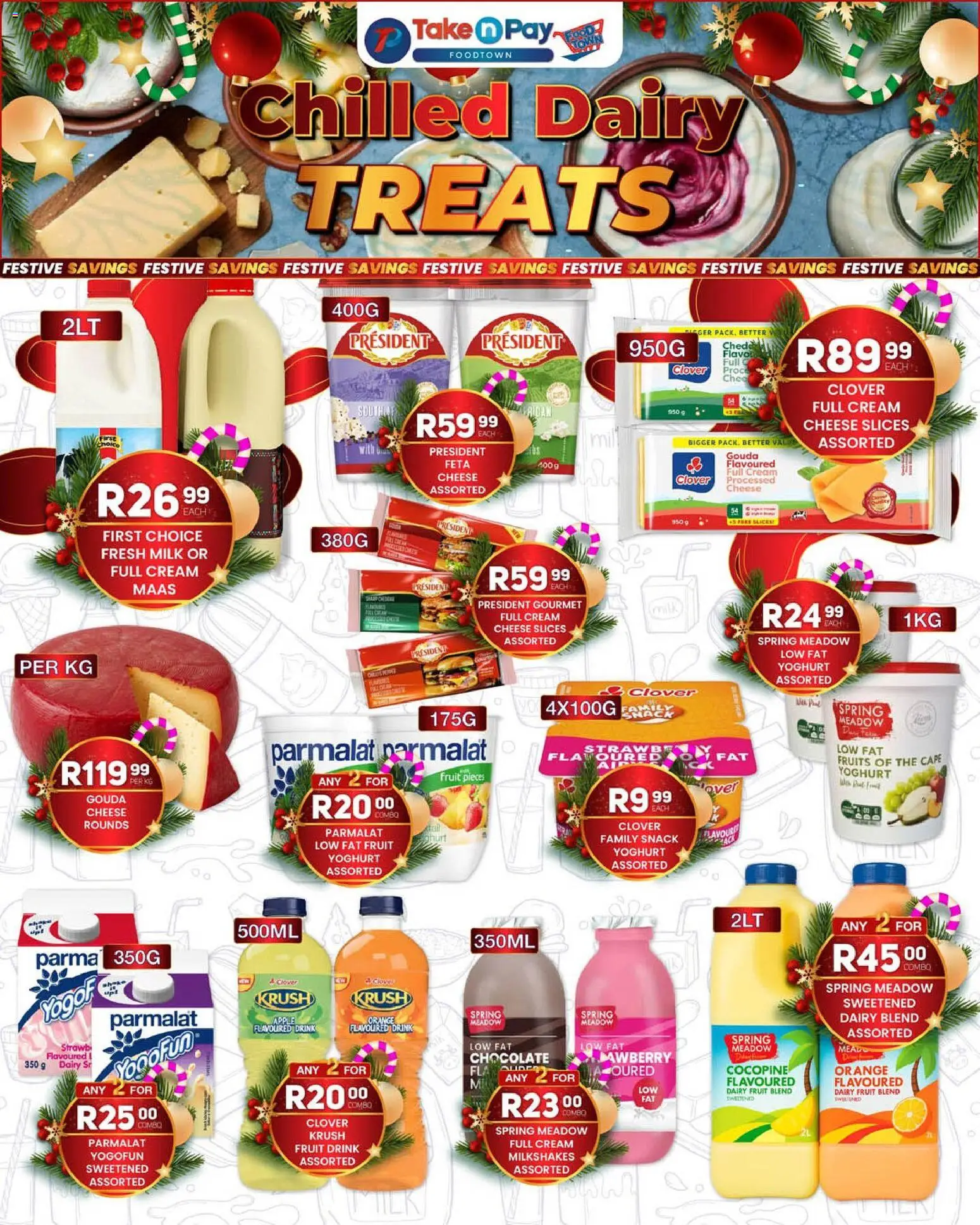 New Take n Pay catalogue – valid from 08.12.2025 | Page: 21 | Products: Yoghurt, Milk, Cheese, Dairy blend