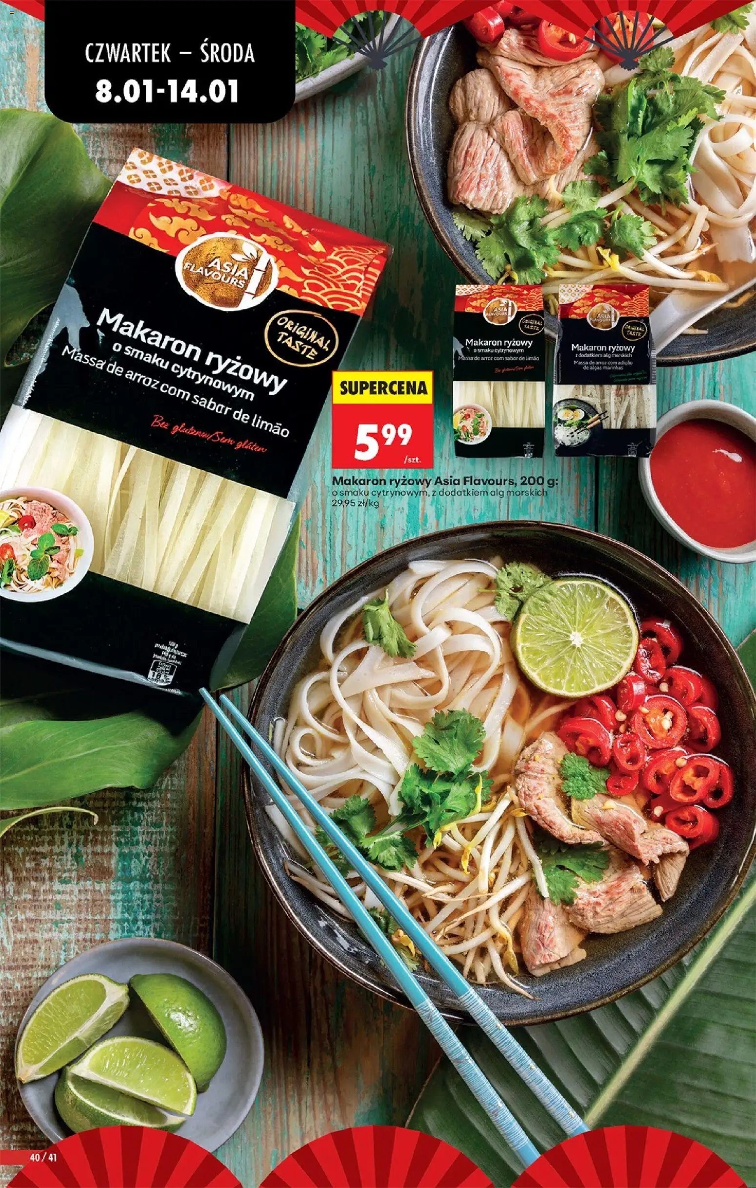 Biedronka gazetka - Oferta w tym tygodniu od 08.01.2026 | Strona: 48 | Produkty: Makaron ryżowy, Makaron