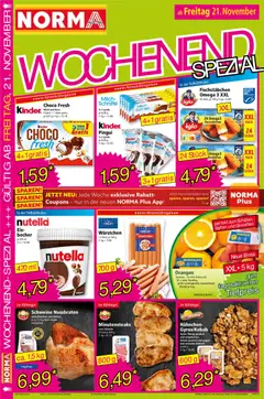 Norma Flugblatt ab 17.11.2025 gültig | Seite: 18 | Produkte: Eis, Milch, Grat, Orangen