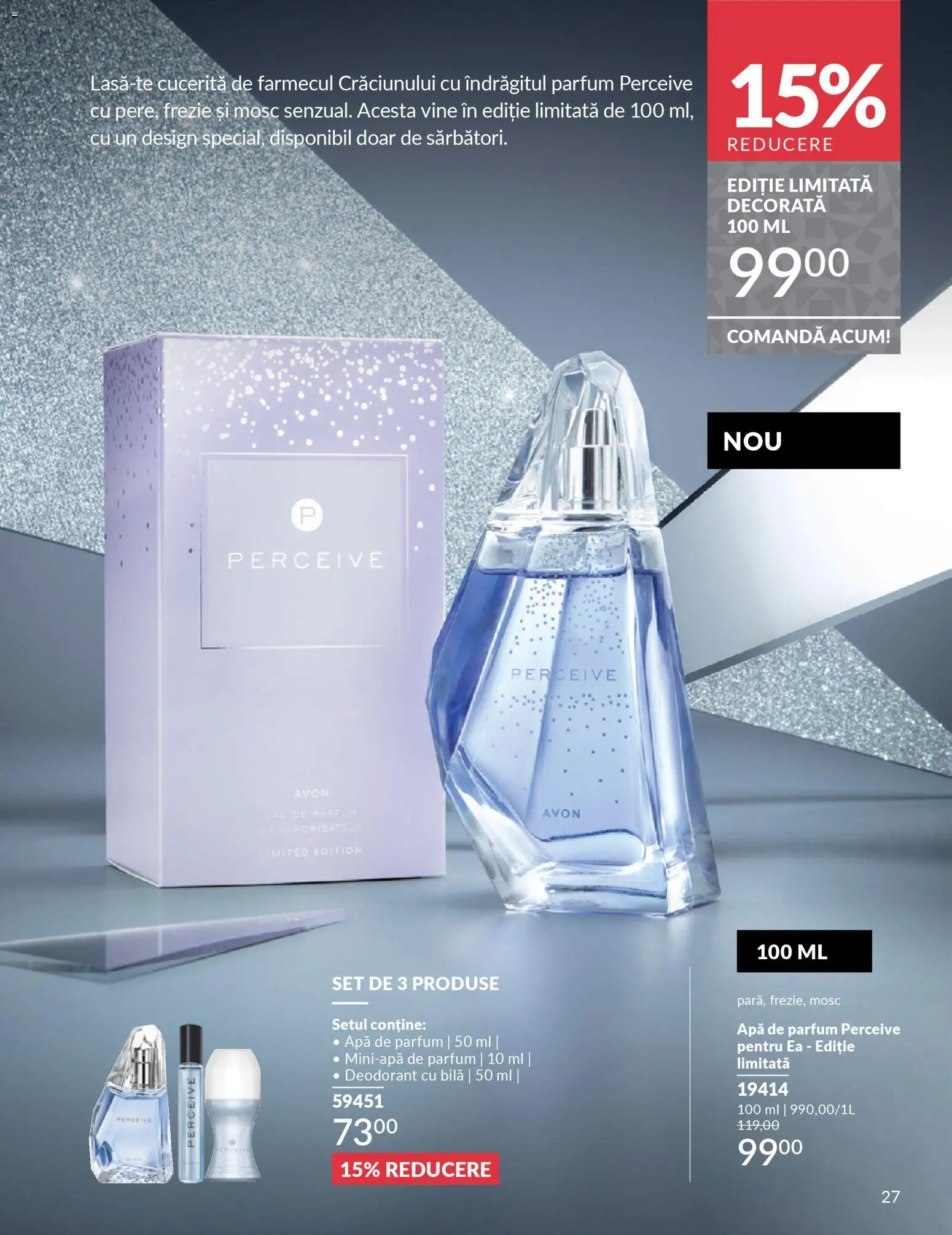 Noul catalog Avon – valabil de la 01.12.2025 | Pagină: 29 | Produse: Apă de parfum, Parfum, Deodorant, Apă