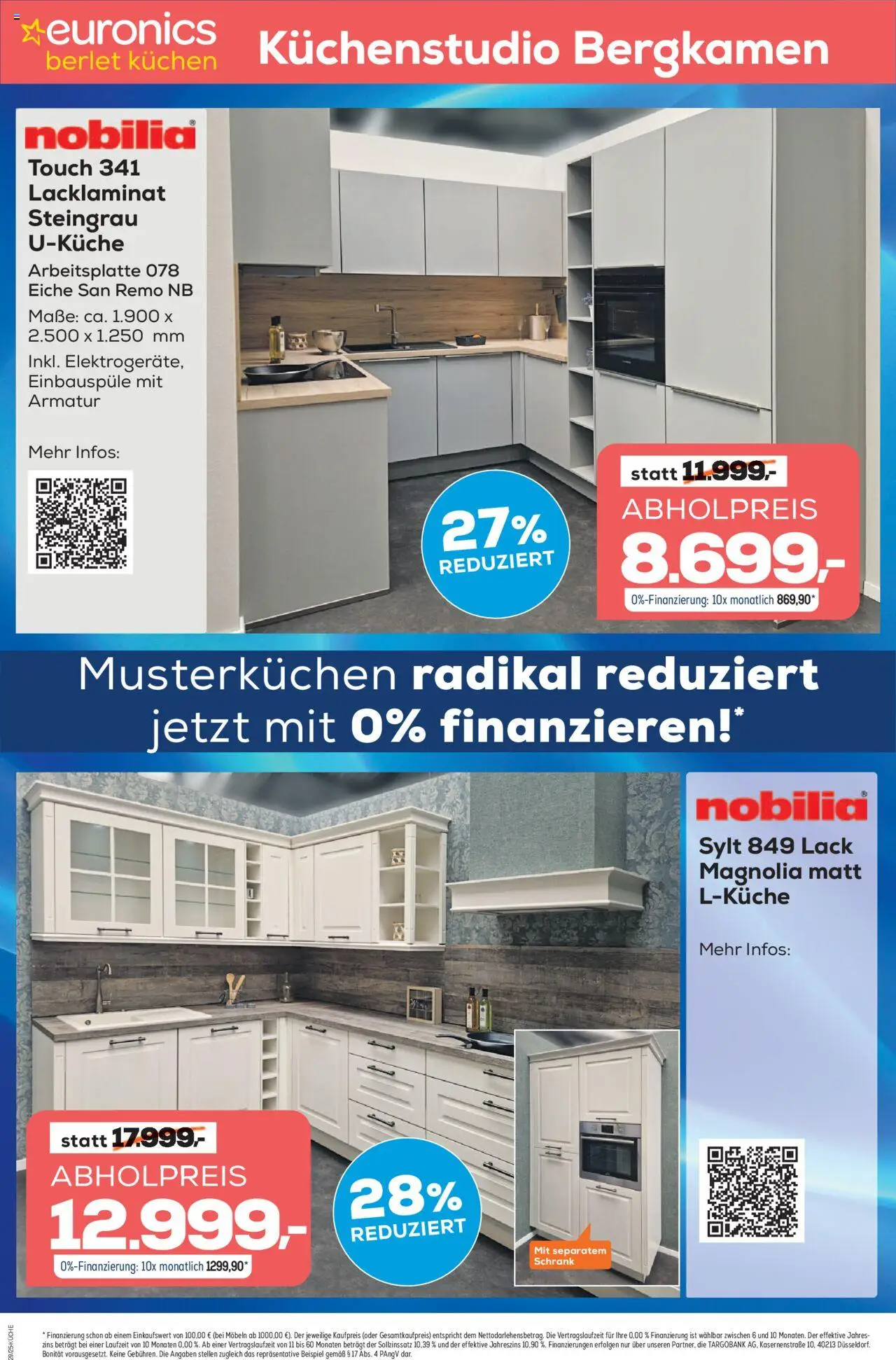Euronics Küchen-Abverkauf Berlet – gültig ab 05.09.2025 | Seite: 10 | Produkte: Schrank, Armatur, Kuchen