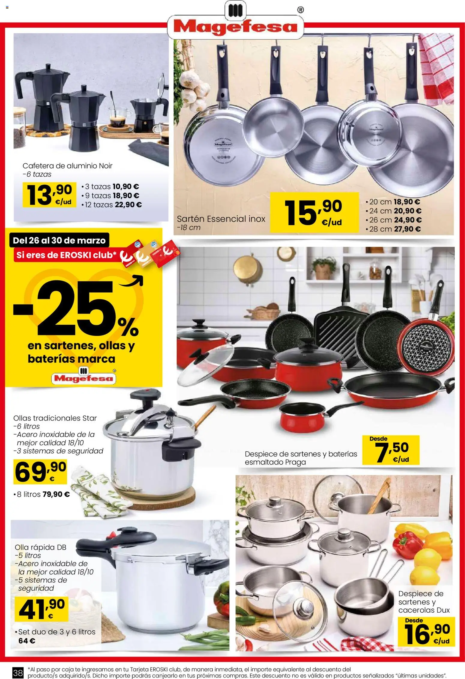 Eroski - Qué planazo │ válido desde el 26.03.2026 | Página: 38 | Productos: Té, Cafetera, Caja