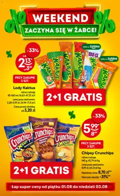 Pogląd oferty "Żabka Gazetka - Weekendowe promocje" - ważna od 01.08.2025