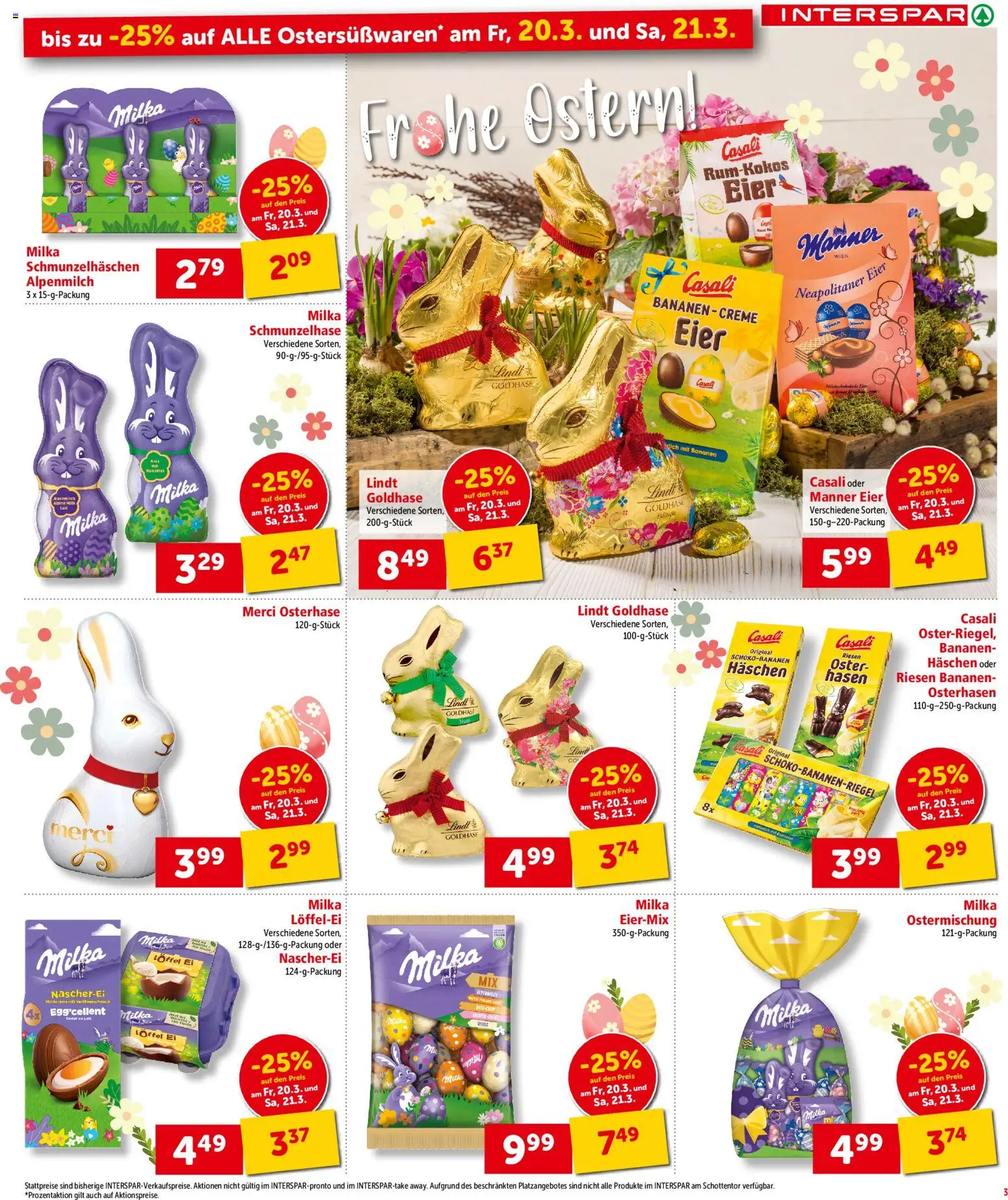 Interspar Flugblatt - Tirol gültig ab 17.03.2026 | Seite: 3 | Produkte: Creme, Eier, Bier, Bananen