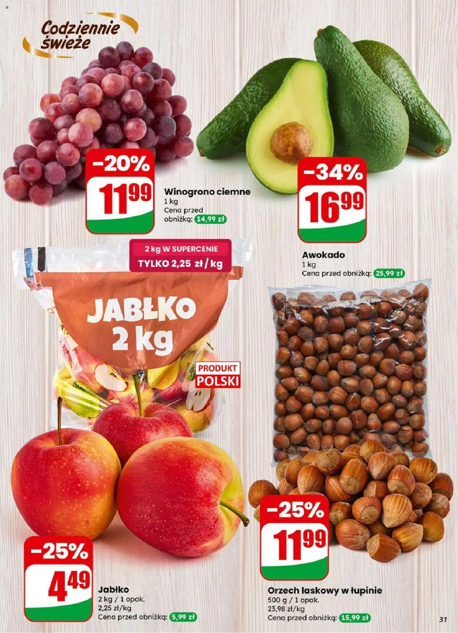 Dino Gazetka od 07.01.2026 | Strona: 31 | Produkty: Winogrono, Awokado