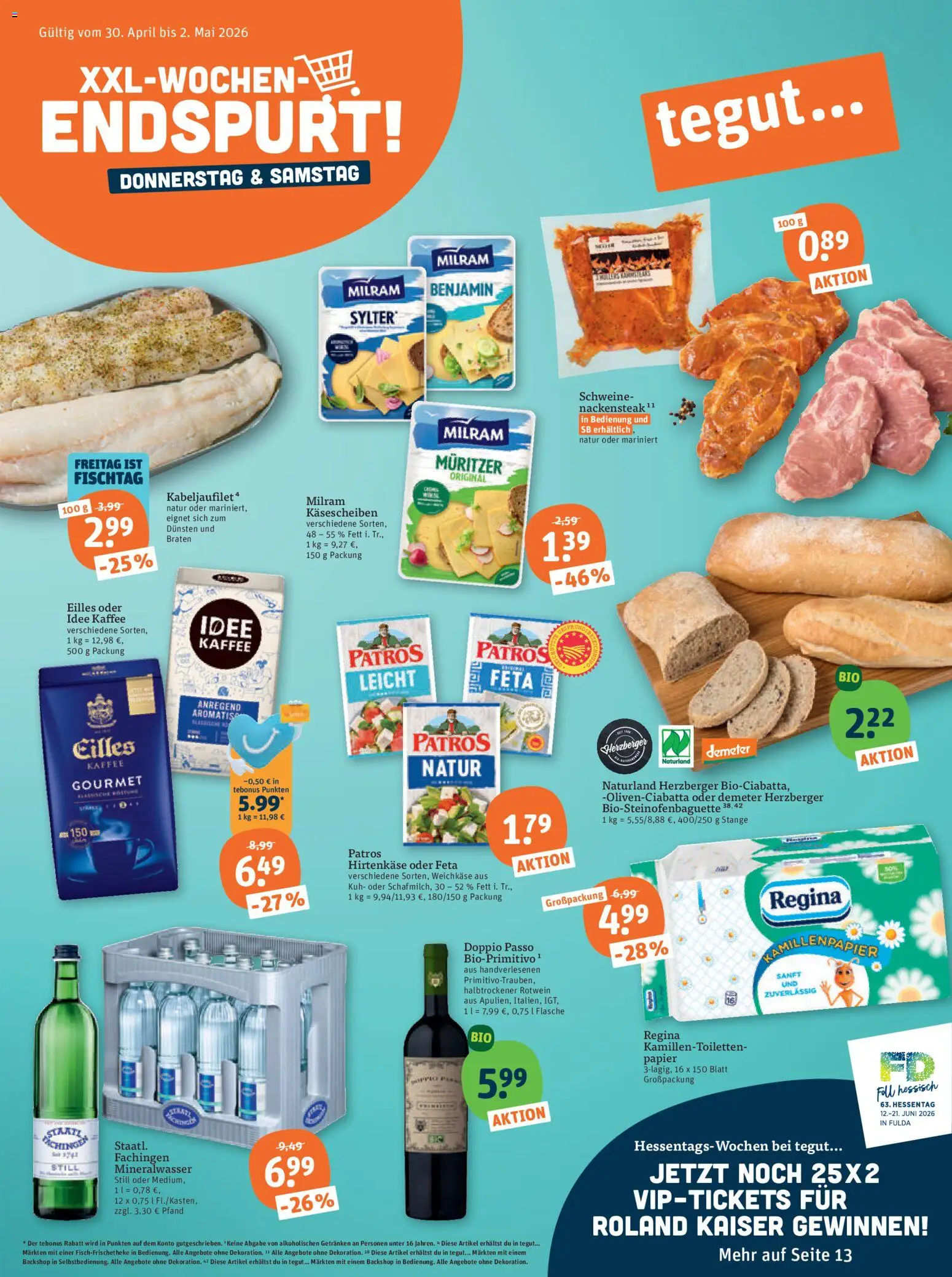 Tegut Prospekt 	 – gültig ab 27.04.2026 | Seite: 1