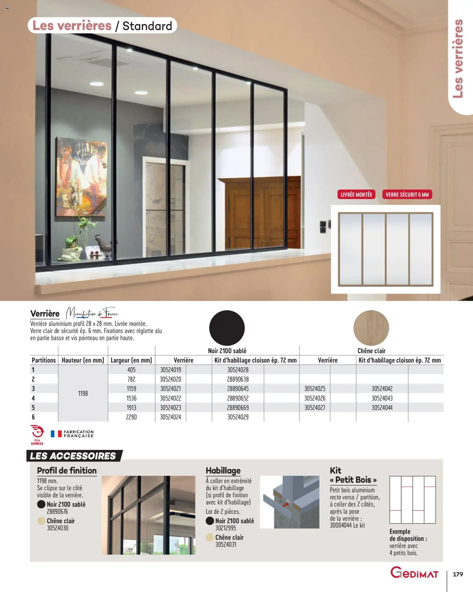 {H1} | Page: 179 | Produits: Verrière