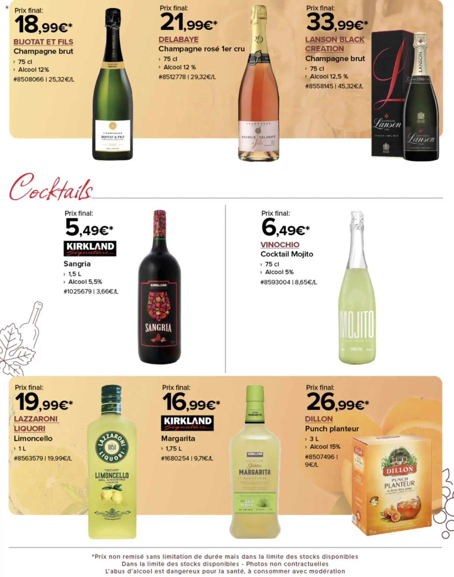 {H1} | Page: 4 | Produits: Alcool, Champagne, Tequila, Limoncello