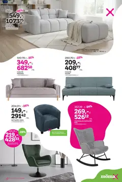 Преглед на Mömax брошура - Офертите са валидни от 20.04.2026 | Страница: 10 | Продукти: Фотьойл, Канапе, Табуретка