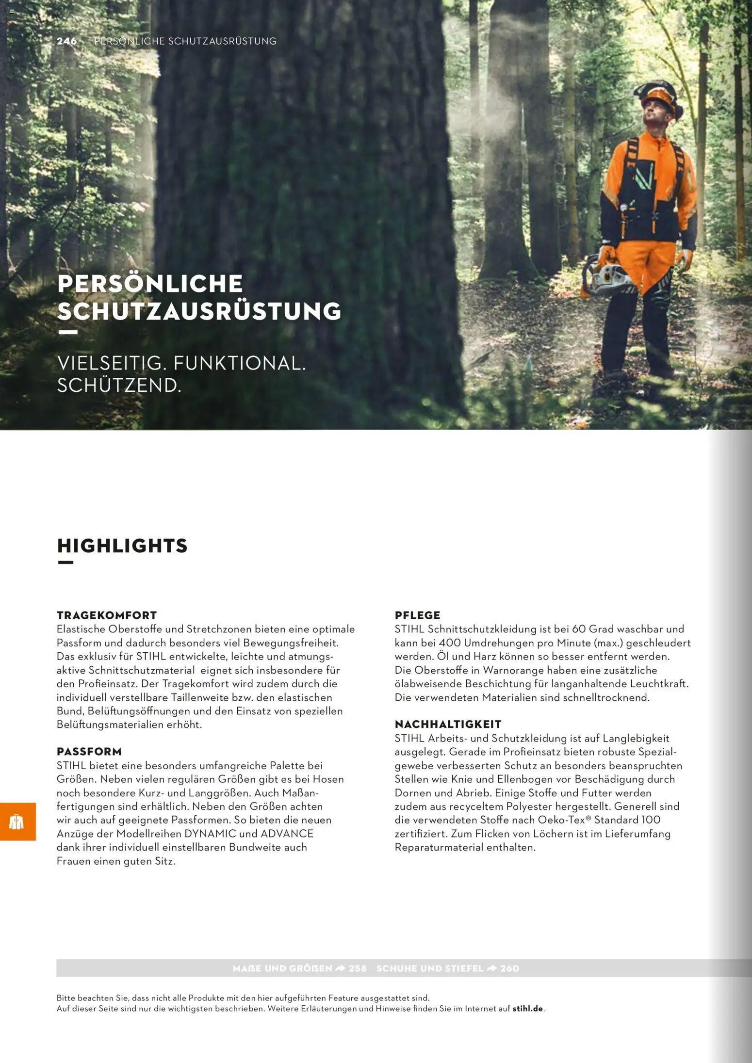 STIHL Katalog – gültig ab 01.01.2026 | Seite: 246 | Produkte: Öl, Stiefel