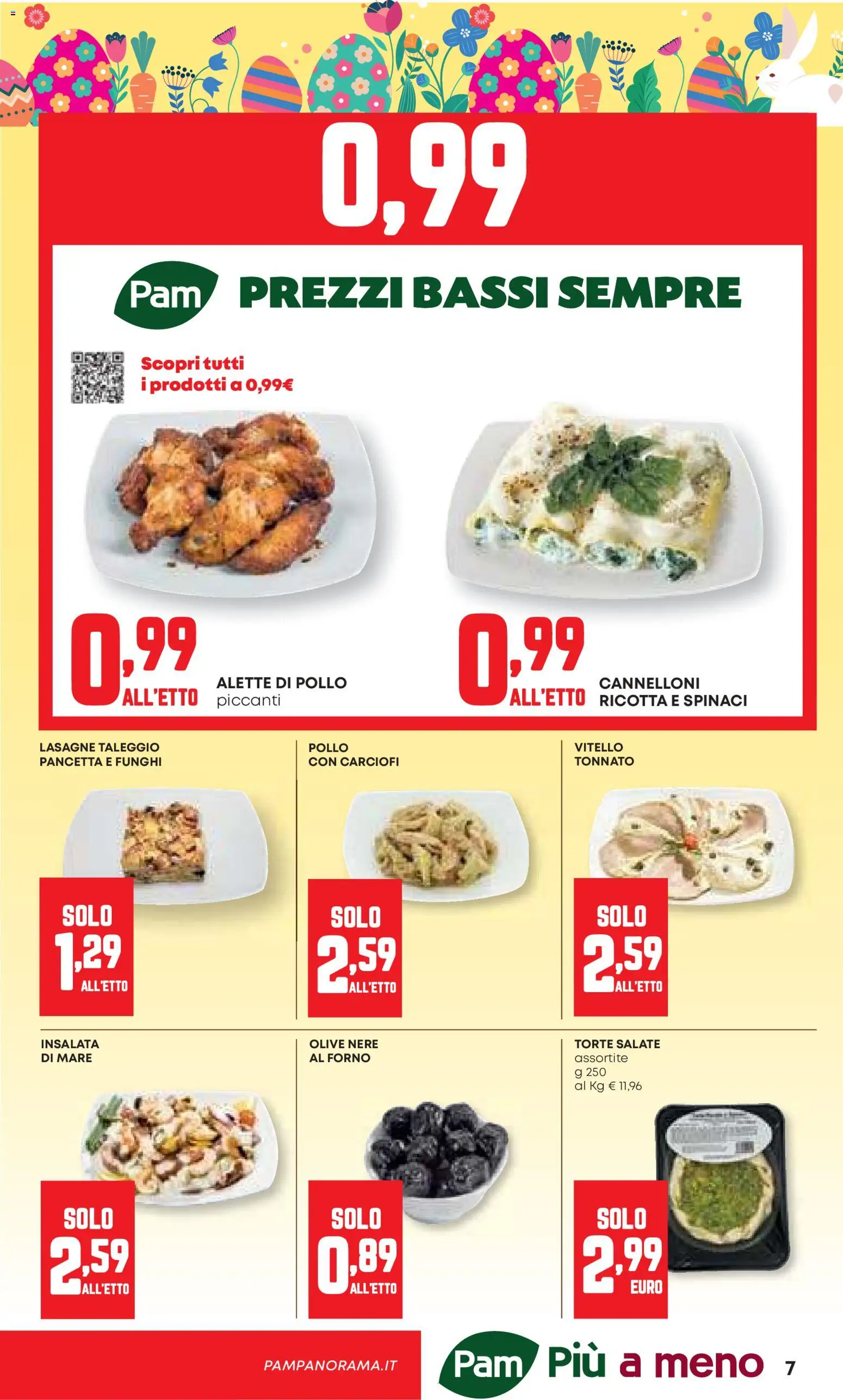 Volantino Panorama del 26.03.2026 | Pagina: 7 | Prodotti: Olive, Spinaci, Ricotta, Forno