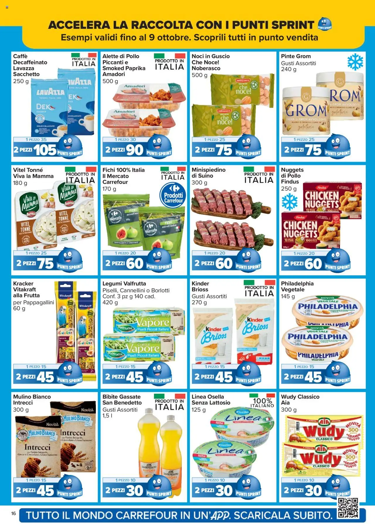 Volantino Carrefour del 15.09.2025 | Pagina: 16 | Prodotti: Pollo, Frutta, Suino, Farina