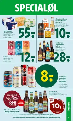 Monastere Abbey, Nørrebro Bryghus eller Sol øl*, Flere varianter. 33-50 cl. Literpris maks. 30,30 + pant. Frit valg. 1 dåse/flaske. gyldig fra 26.03.2026 | Side: 17