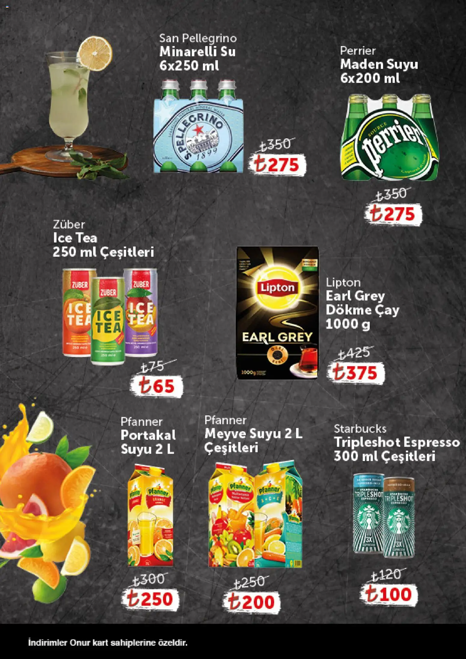 Onur Market - Katalog Gurme - 16.04.2026 tarihinden itibaren geçerlidir | Sayfa: 6 | Ürünler: Meyve suyu, Portakal, Meyve, Maden suyu