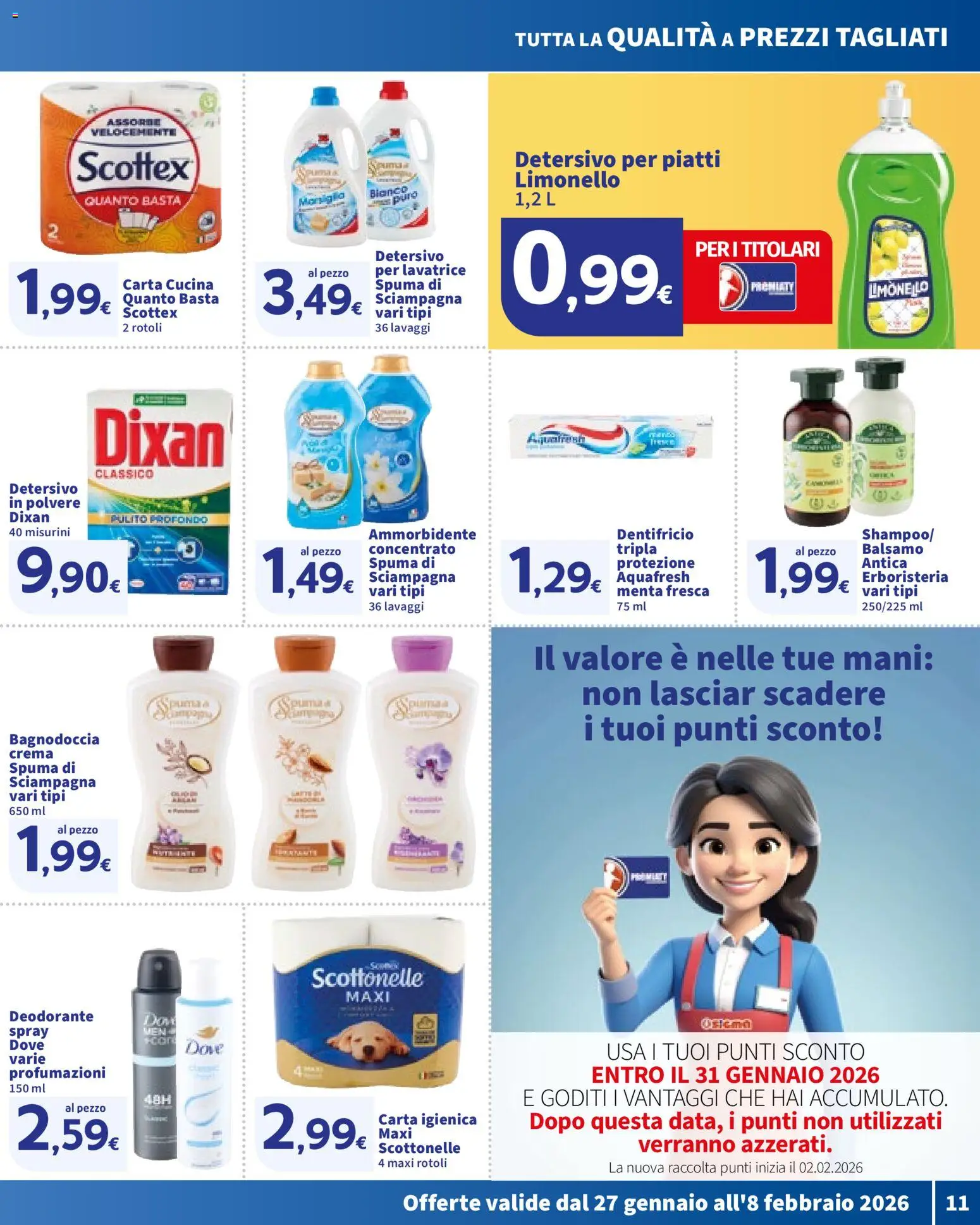Volantino SIGMA del 27.01.2026 | Pagina: 11 | Prodotti: Crema, Dentifricio, Limone, Lavatrice