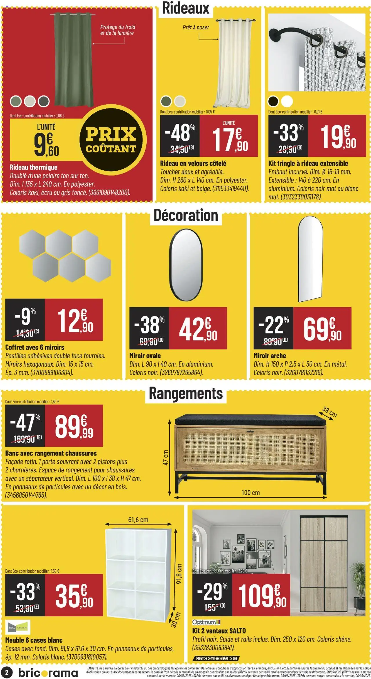  | Page: 2 | Produits: Tringle à rideau, Porte, Rangement Chaussures, Rideau