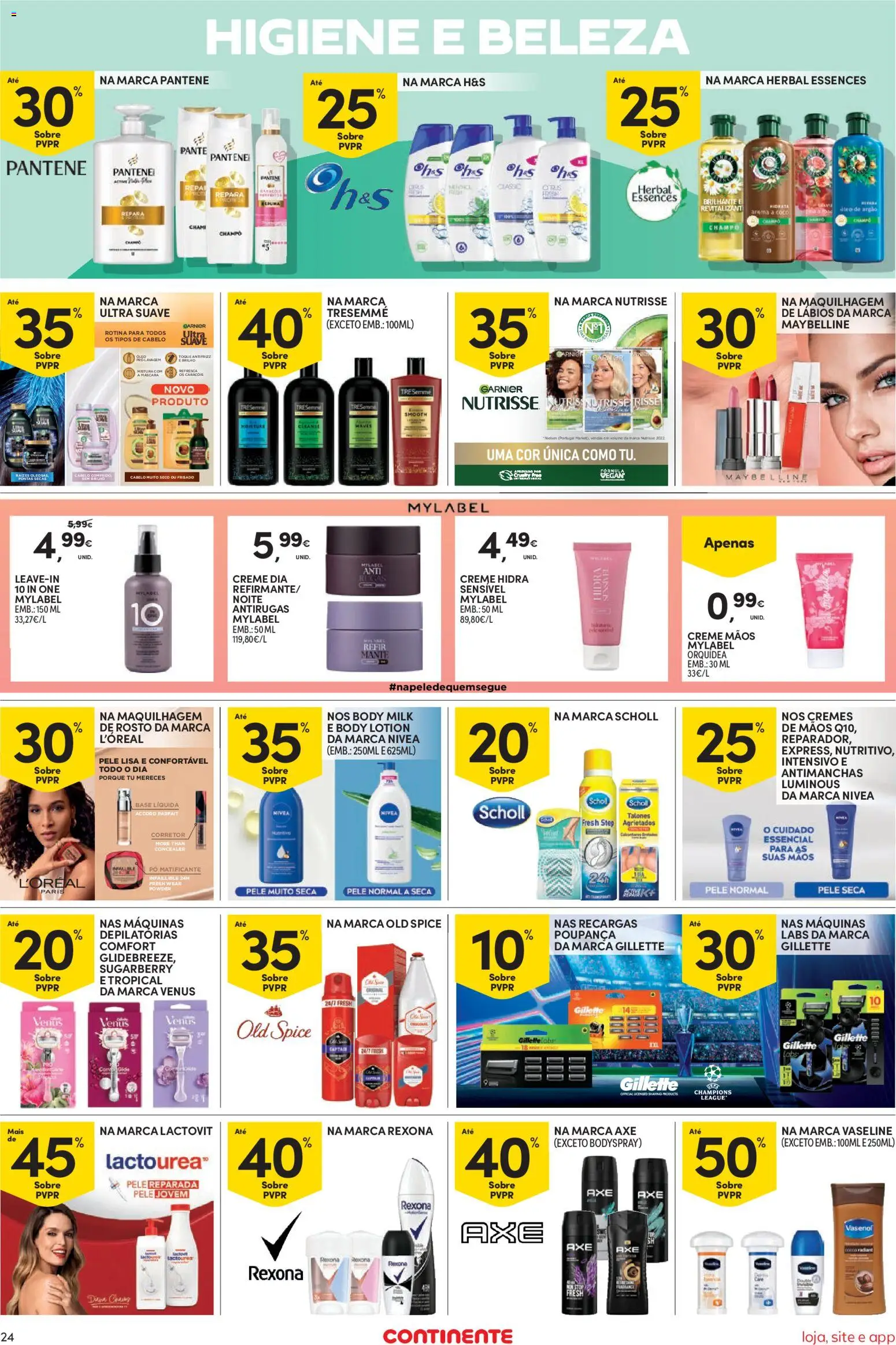 Continente Semanal Continente Bom Dia │ válido de 25.11.2025 | Página: 24 | Produtos: Pó, Maquilhagem, Corretor, Óleo