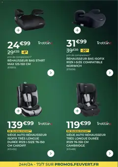  | Page: 7 | Produits: Rehausseur isofix, Rehausseur, Siège auto