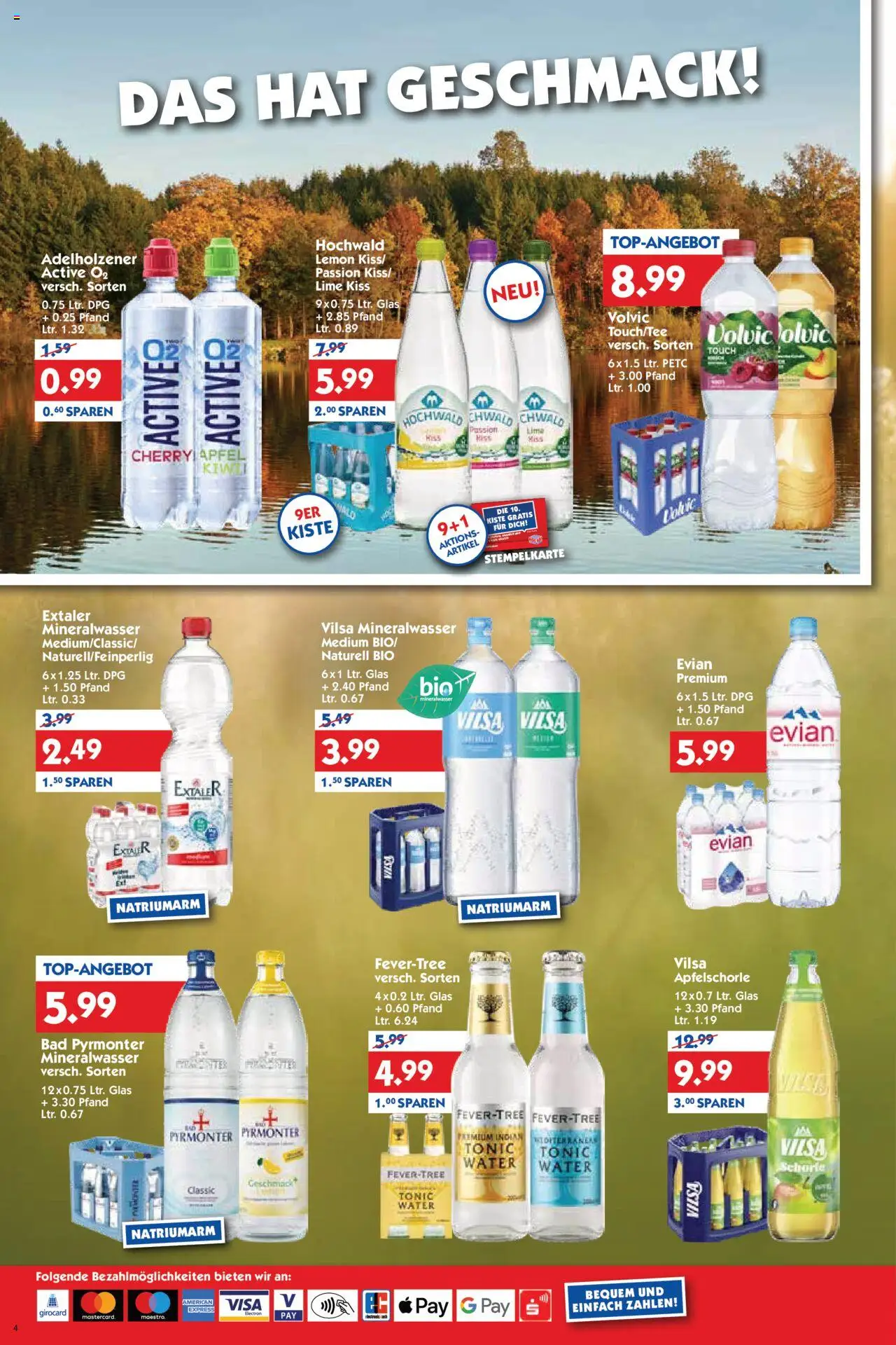 HOL’AB! Prospekt 	 – gültig ab 29.09.2025 | Seite: 4 | Produkte: Bad, Adelholzener, Äpfel, Volvic
