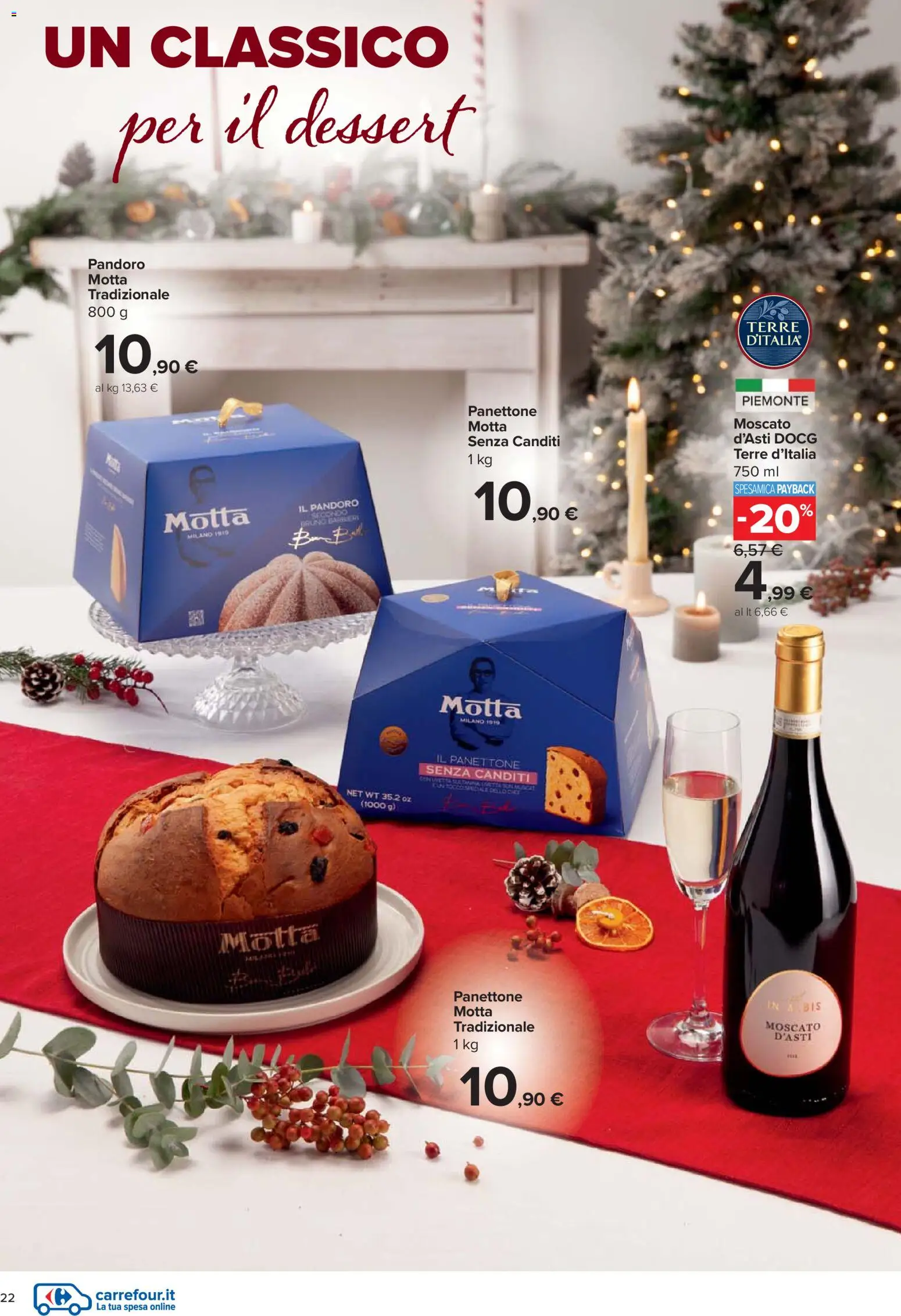 Volantino Carrefour del 27.11.2025 | Pagina: 22 | Prodotti: Pandoro, Panettone