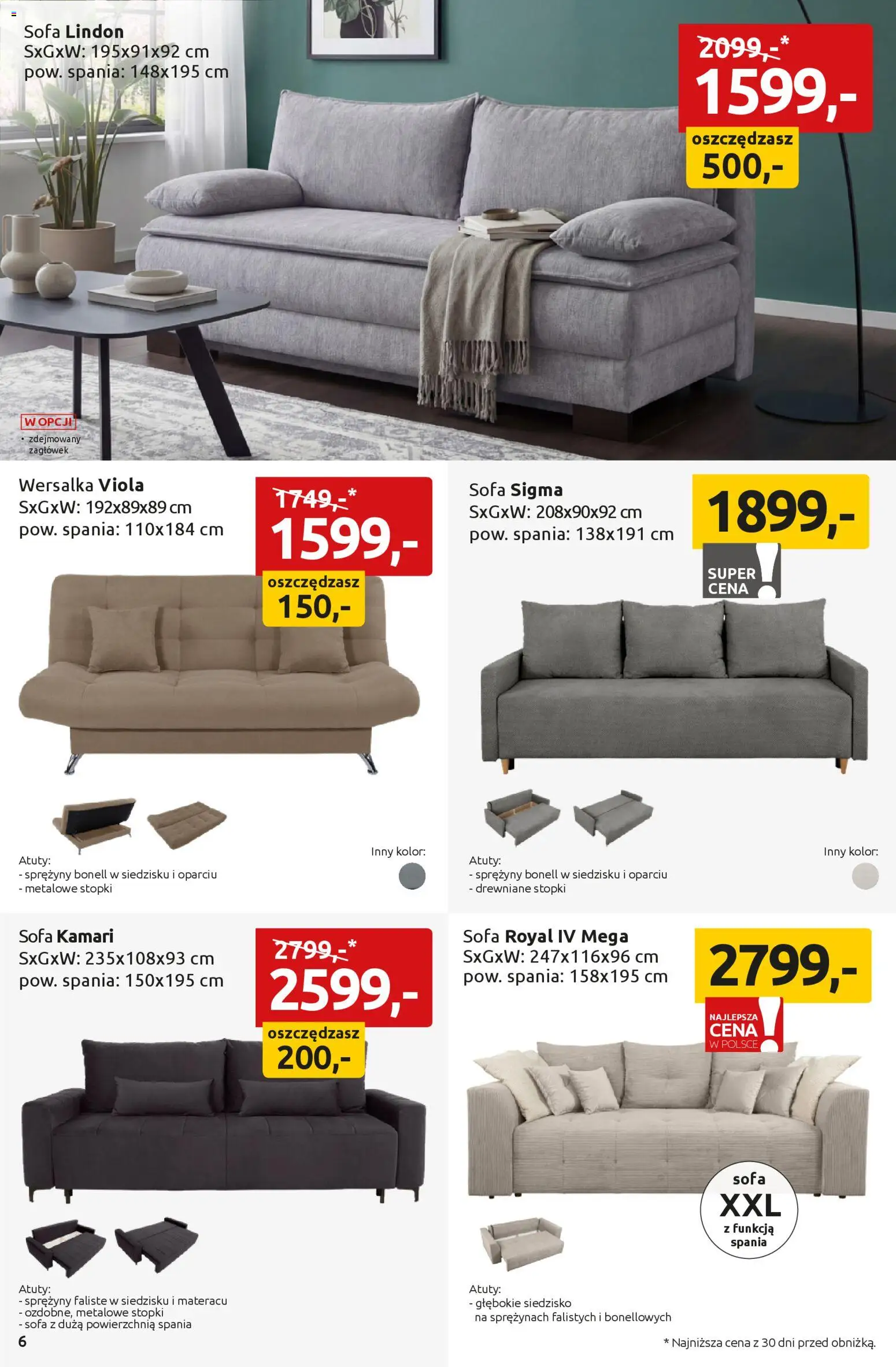 Black Red White promocje od 09.04.2026 | Strona: 6 | Produkty: Sofa