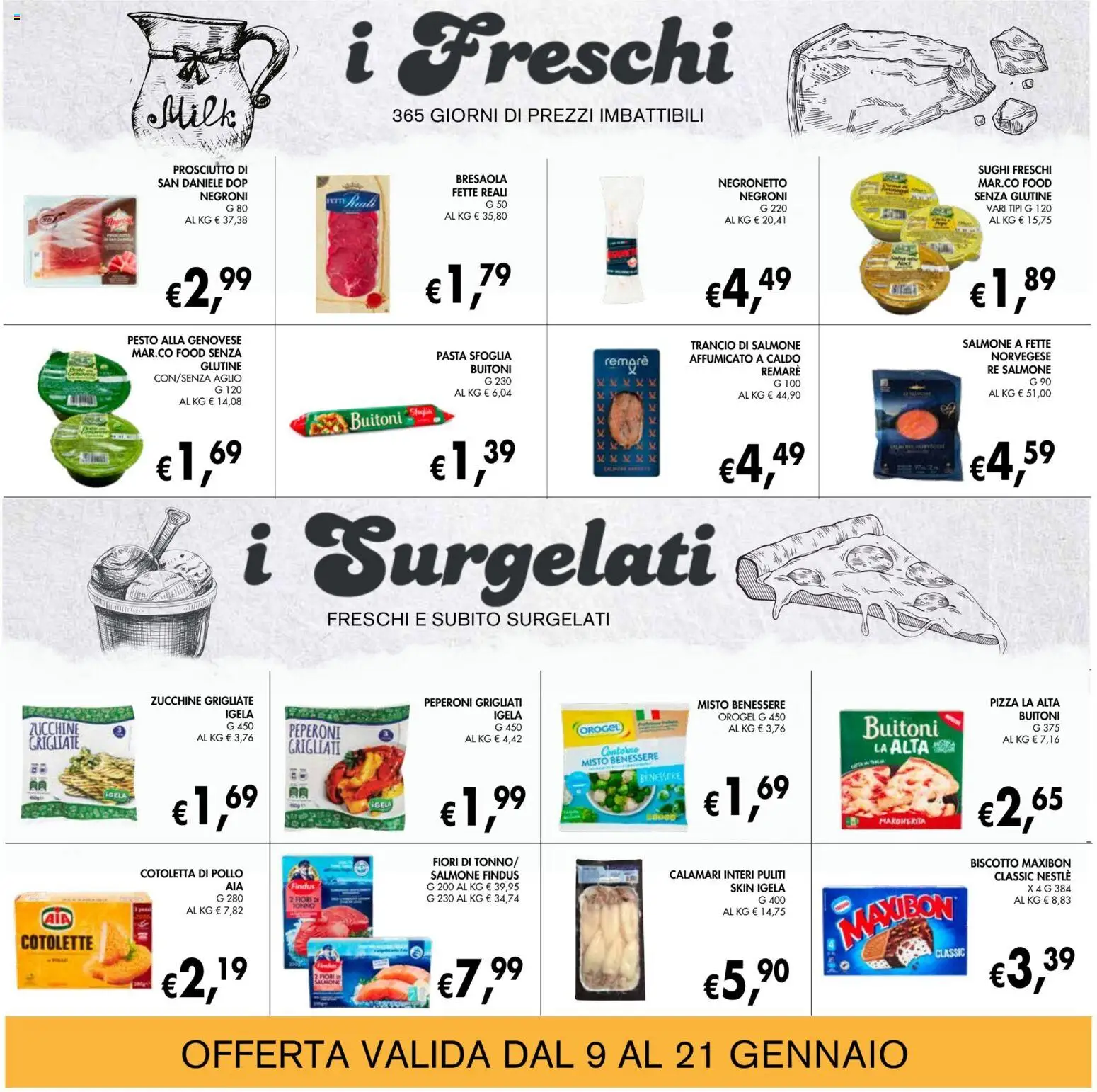 Volantino Coal del 09.01.2026 | Pagina: 10 | Prodotti: Pizza, Calamari, Aglio, Tonno