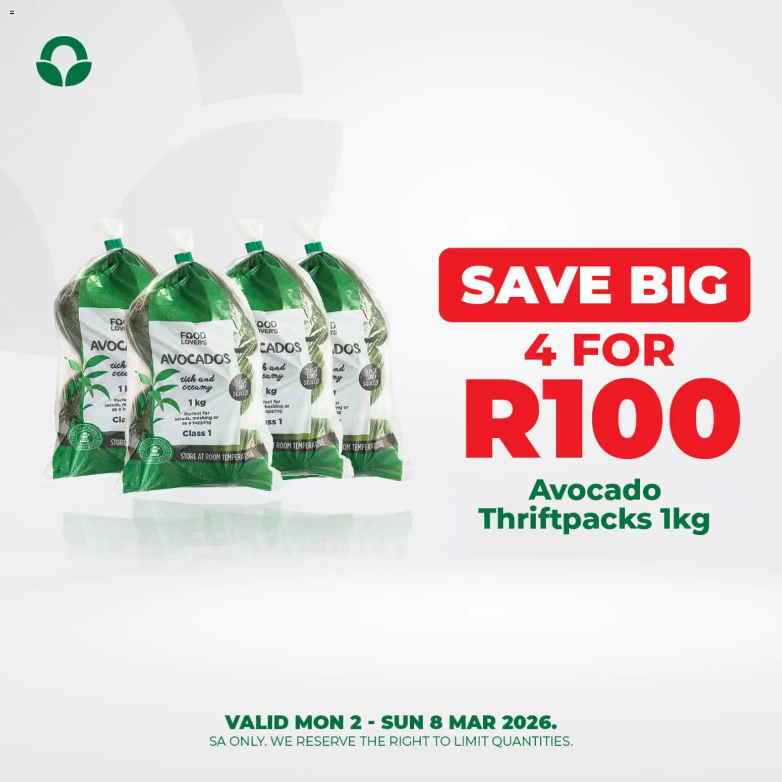 New Food Lover's Market catalogue – valid from 02.03.2026 | Page: 3 | Products: Avocados