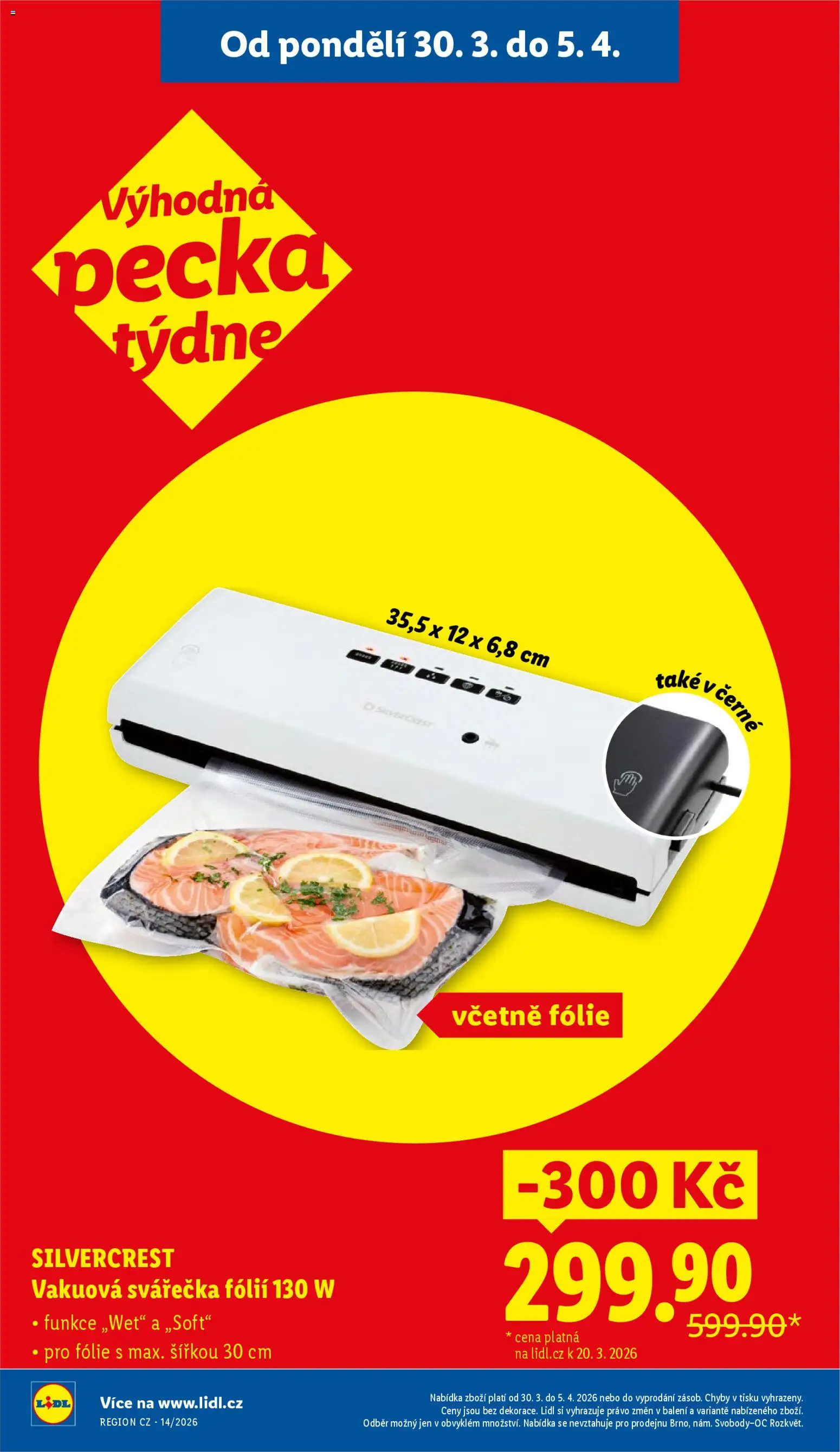 Lidl leták - Spotřební zboží od 30.03.2026 | Strana: 7 | Produkty: Fólie, Svářečka, Vakuová svářečka fólií, Vakuová svářečka