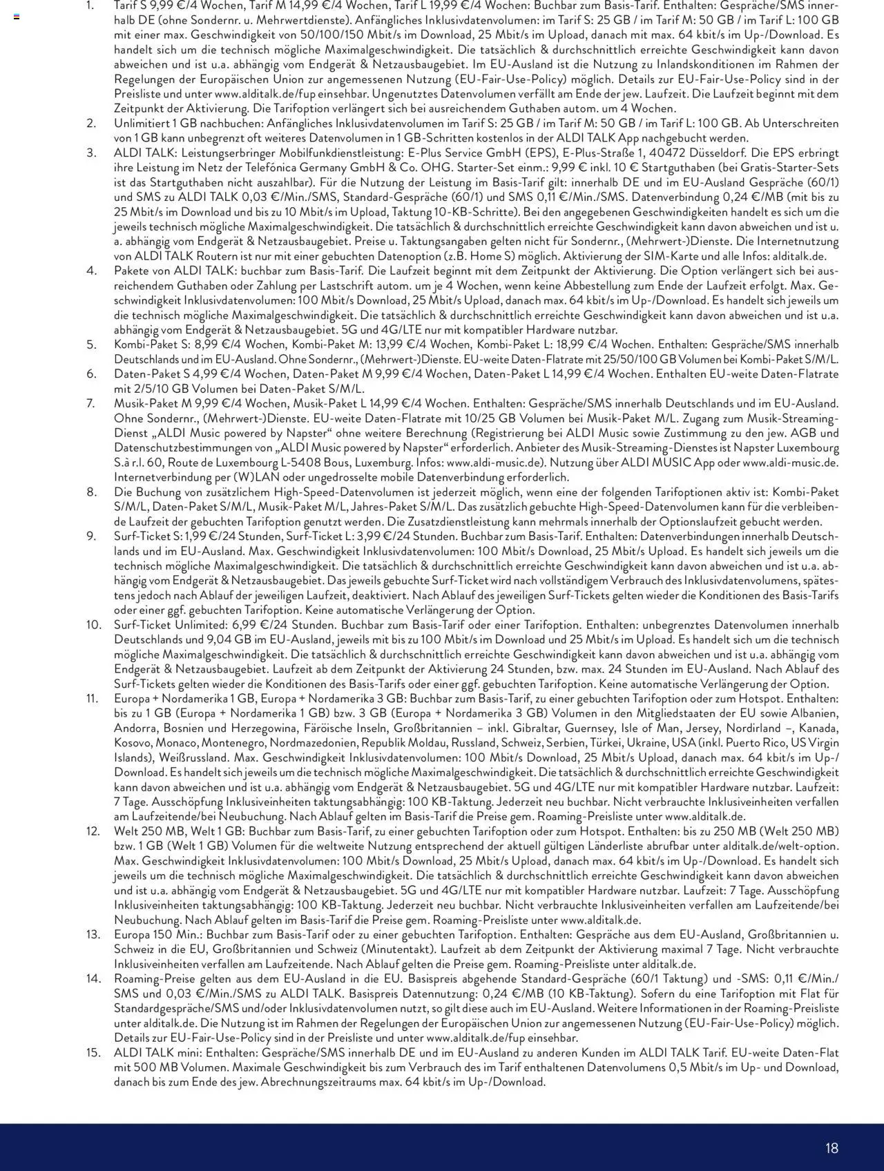 Aldi Talk – gültig ab 19.09.2025 | Seite: 18