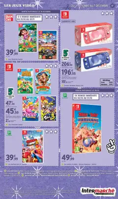 Intermarché - Prévisualisation de Console Nintendo Switch Lite, Plusieurs couleurs au choix. Garantie 2 ans valide à partir de 21.10.2025 | Page: 87