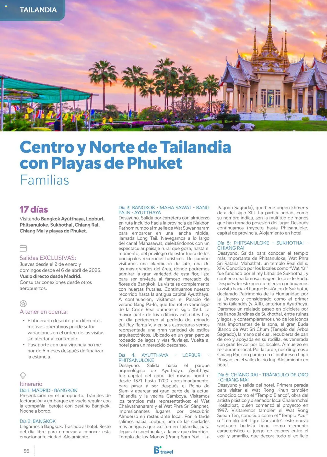 B the travel brand Asia 2025 │ válido desde el 15.11.2024 | Página: 56 | Productos: Bicicleta, Pan