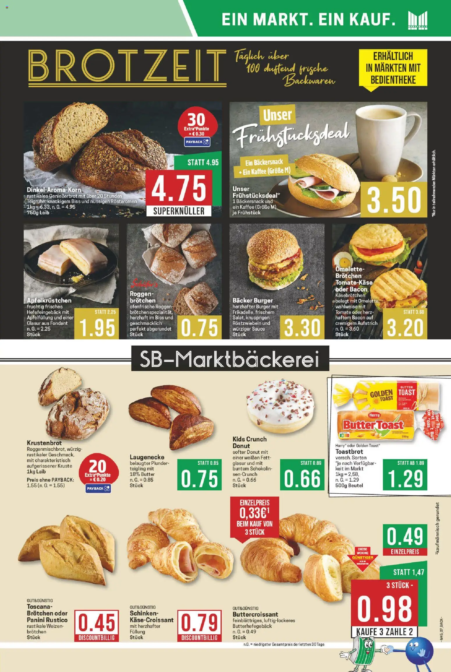 Marktkauf Prospekt 	 – gültig ab 03.11.2025 | Seite: 7 | Produkte: Butter, Kaffee, Toast, Ofenfrische