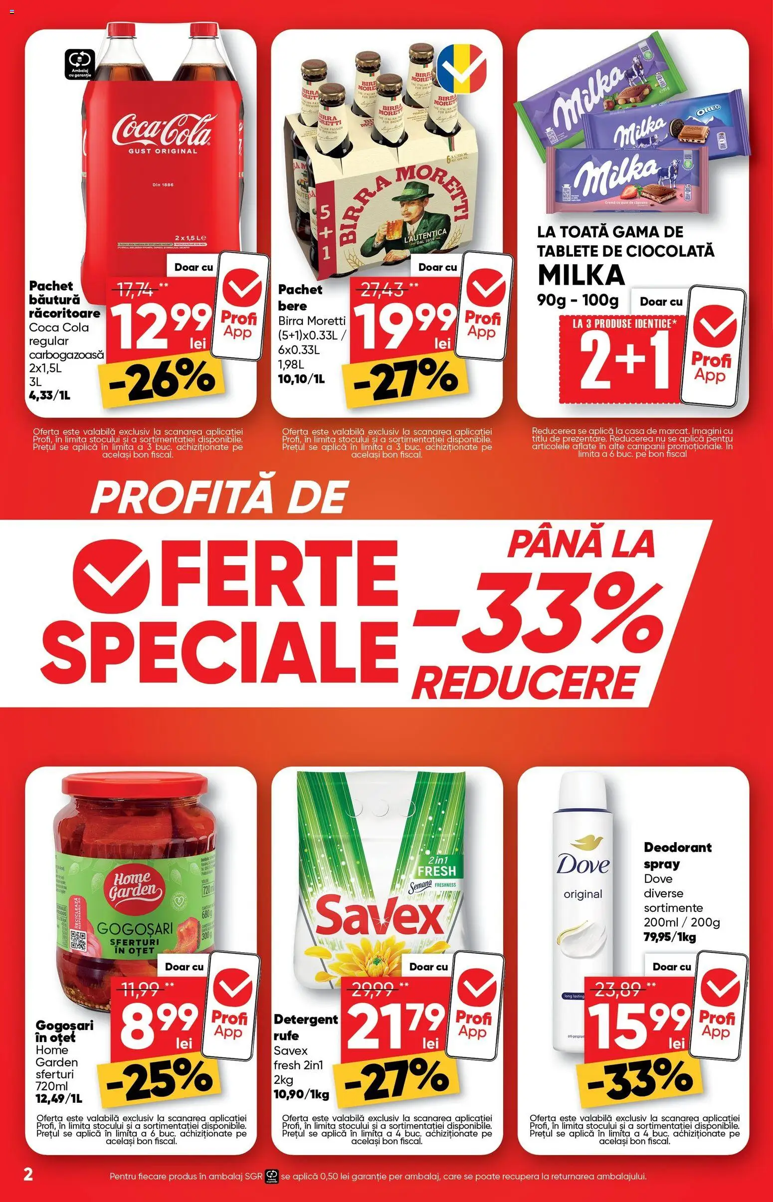 Noul catalog Profi – valabil de la 26.11.2025 | Pagină: 2 | Produse: Amerikan servis, Cremă, Ciocolată, Bere