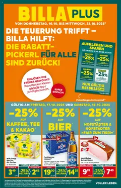 Billa Plus Flugblatt - Kärnten ab 16.10.2025 gültig