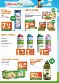Vista previa AhorraMas folleto válido desde el 26.03.2026 | Página: 5 | Productos: Leche entera, Pizza, Aceite de oliva virgen extra, Peso