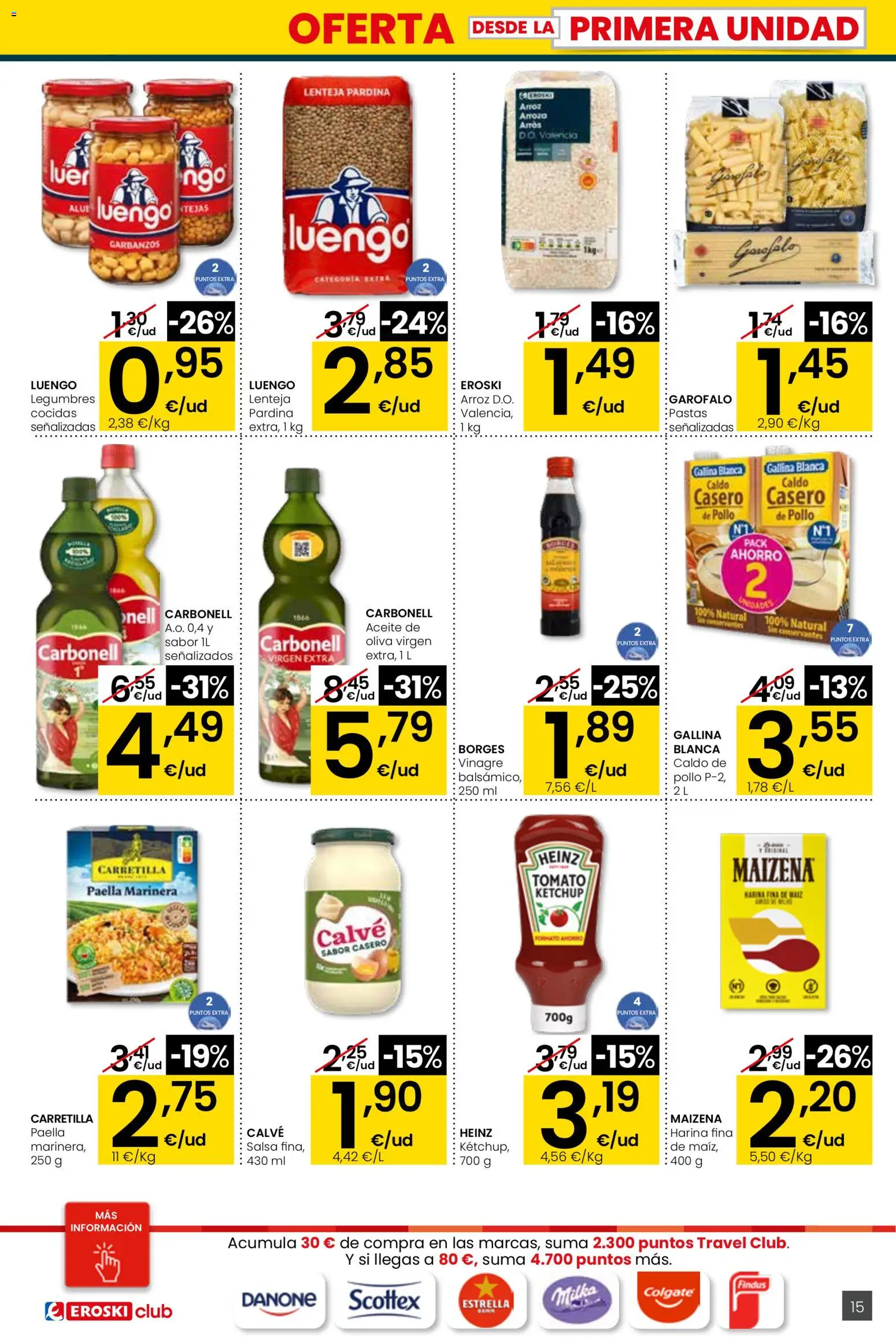 Eroski - Quieres ahorrar conmigo City │ válido desde el 26.03.2026 | Página: 15 | Productos: Aceite, Arroz, Δεξαμενή