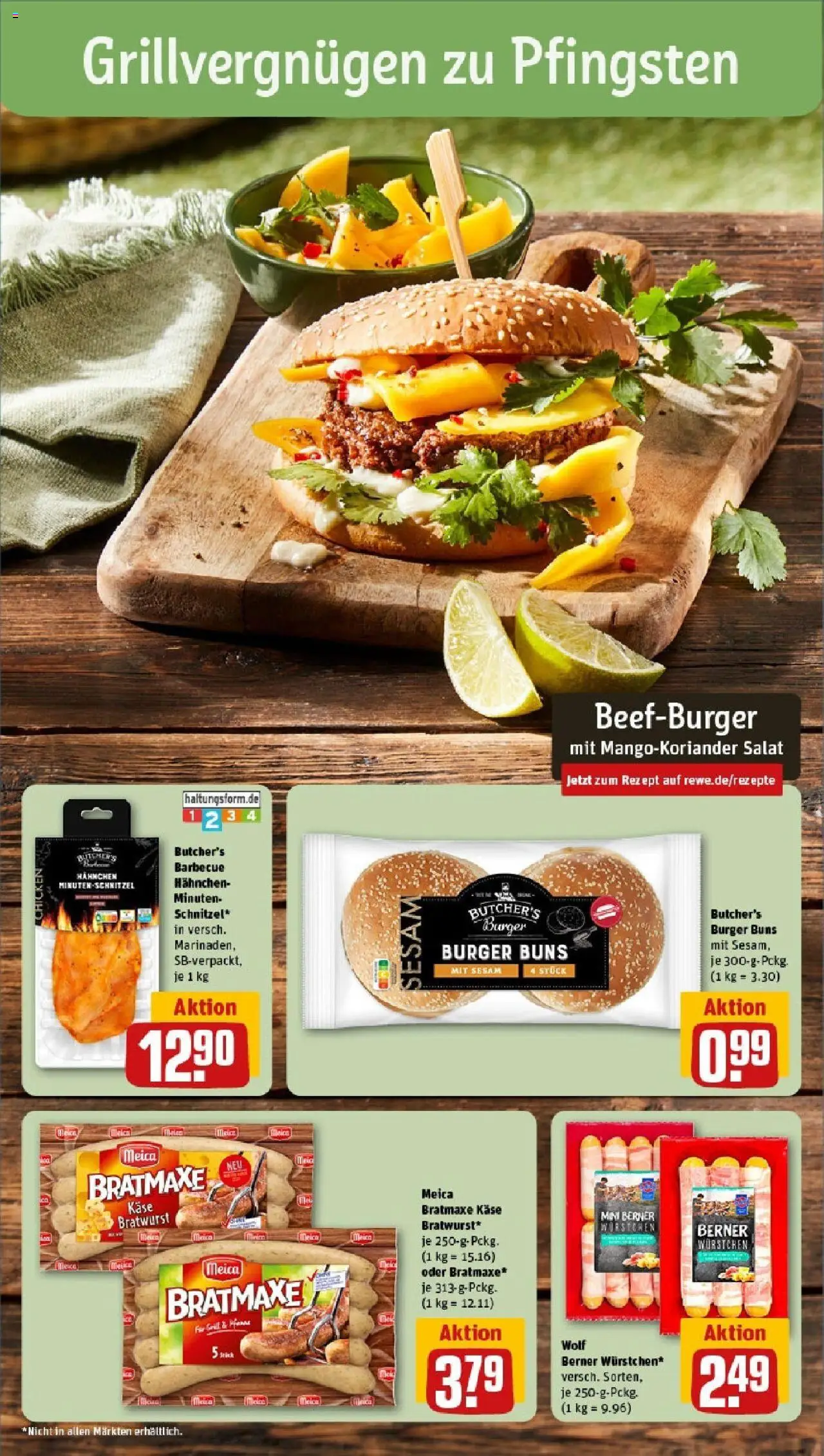 Rewe prospekt Nürnberg	 - gültig ab dem 01.06.2025 | Seite: 4 | Produkte: Käse, Burger, Schnitzel, Salat
