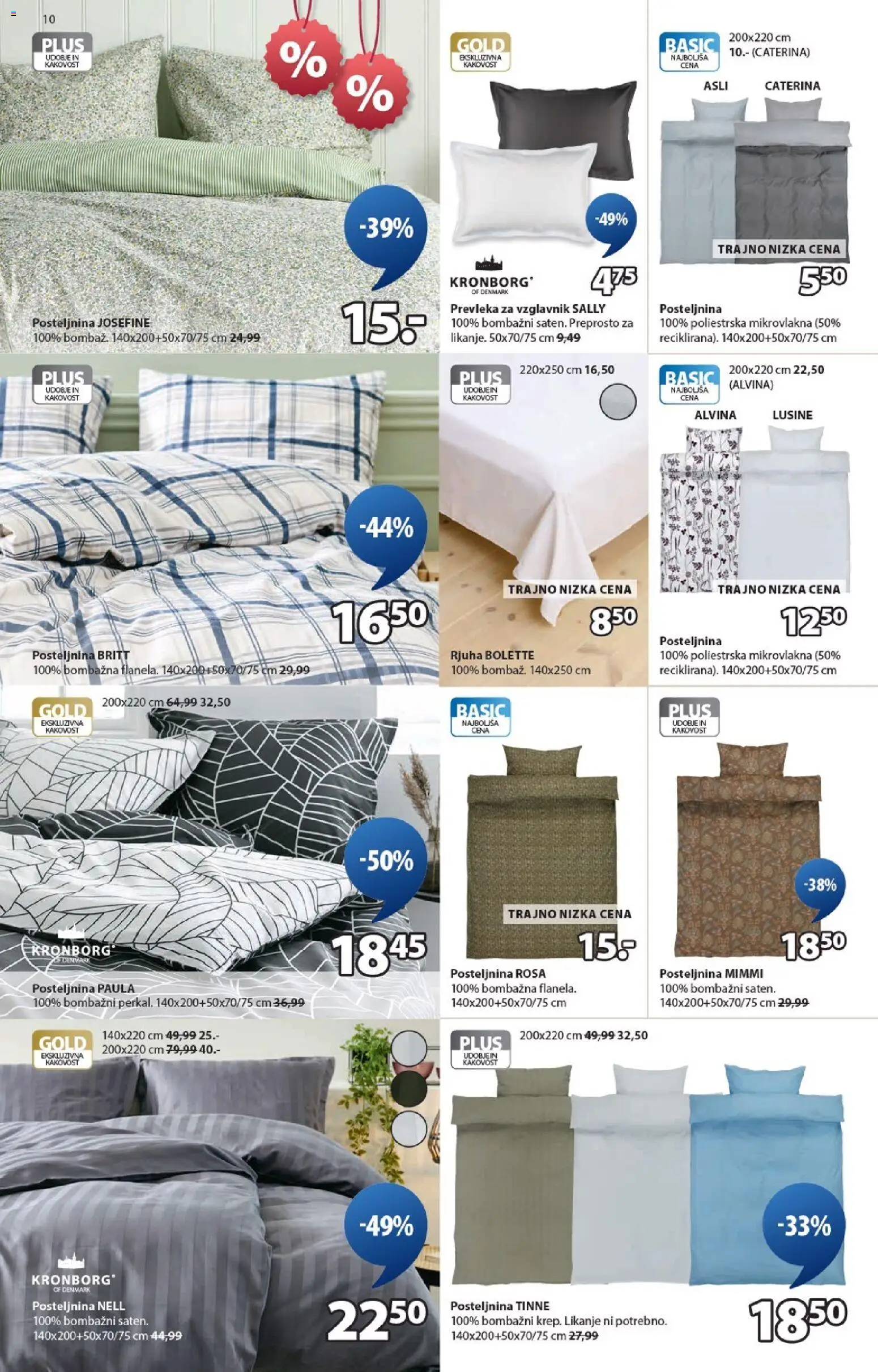 Novi JYSK katalog ponudbe – veljaven od 31.12.2025 | Stran: 10 | Izdelki: Vzglavnik, Prevleka, Posteljnina, Rjuha