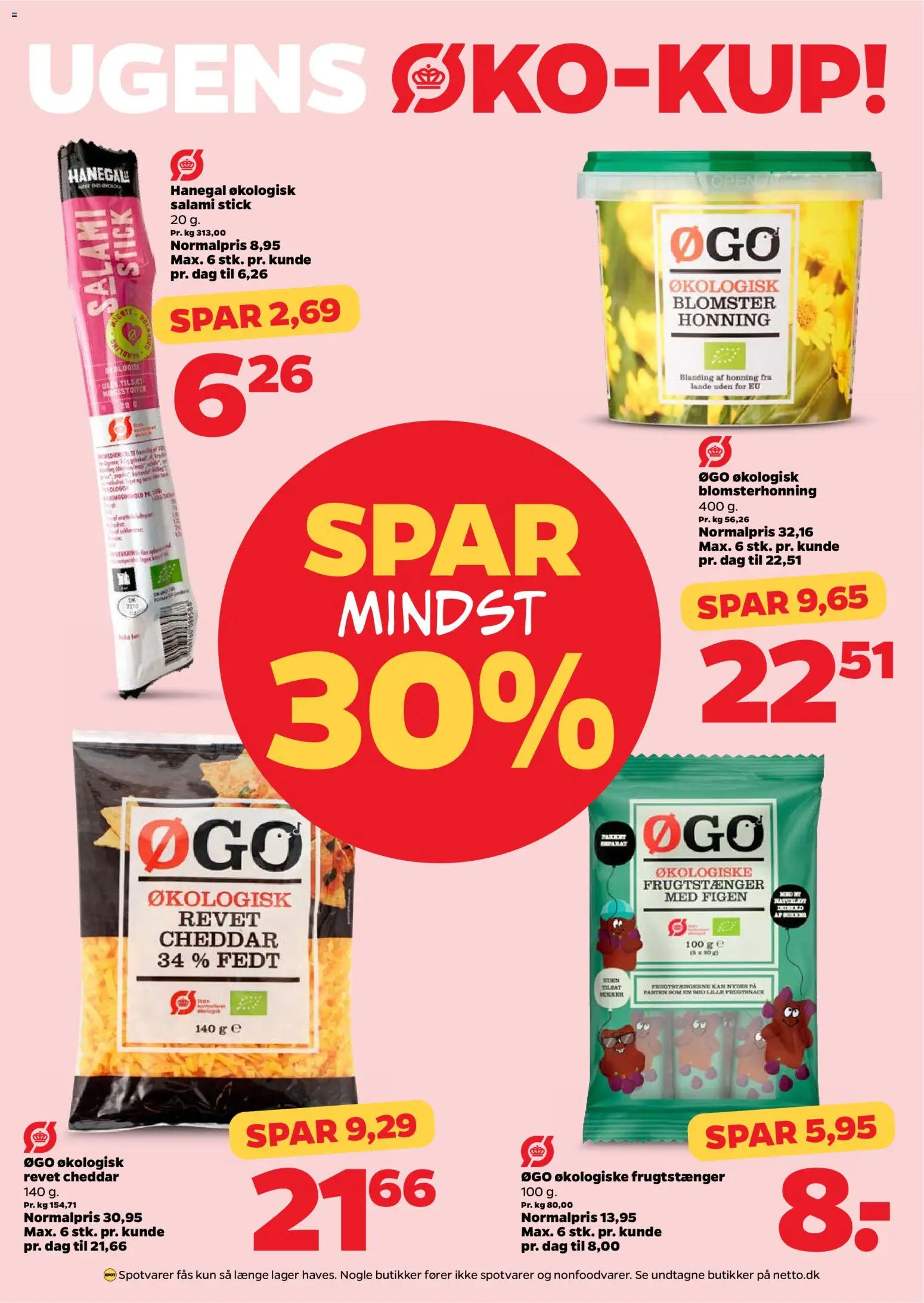 Netto tilbudsavis – gyldig fra 11.04.2026 | Side: 12 | Produkter: Cheddar, Salami, Honning