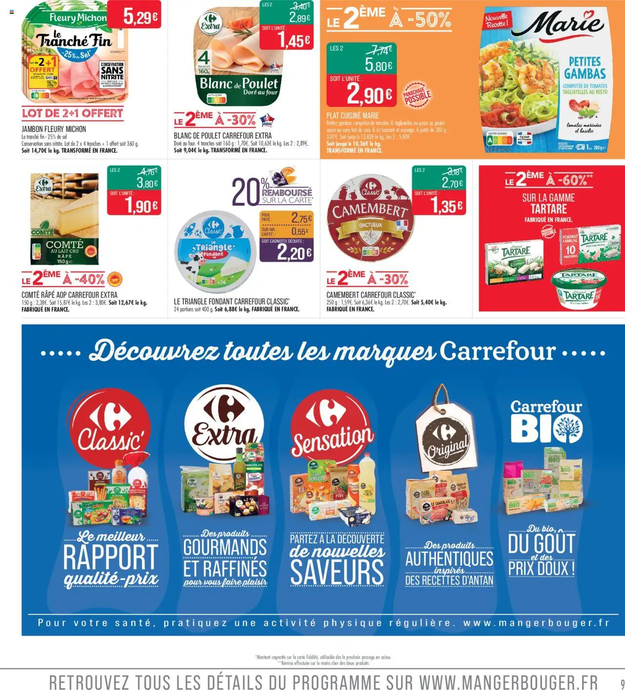  | Page: 9 | Produits: Sel, Jambon, Tomates, Camembert