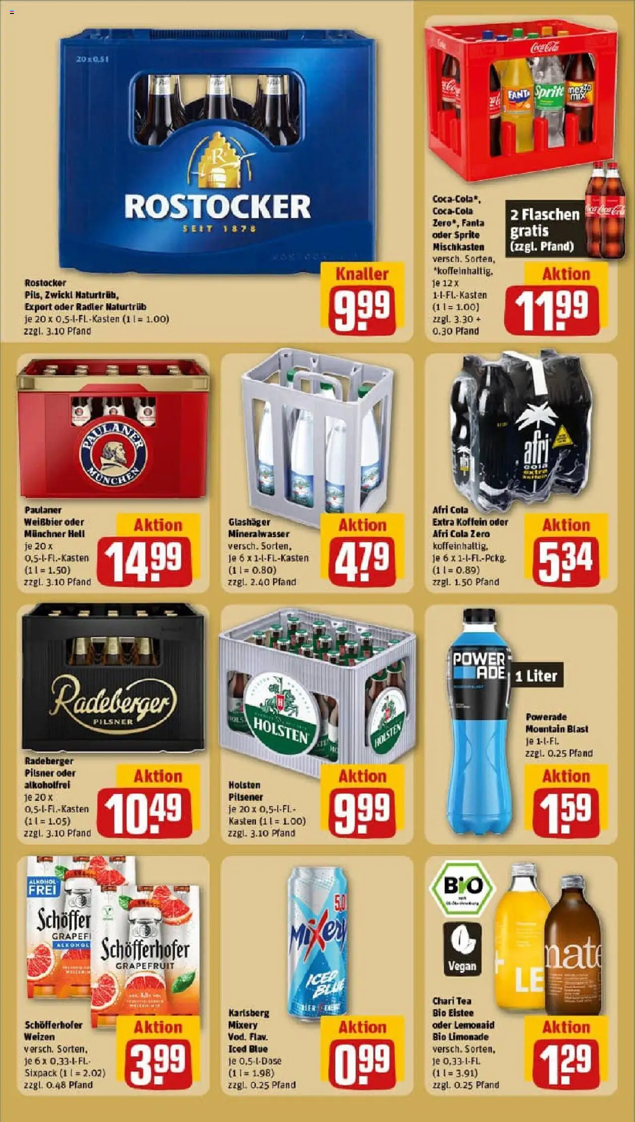 Rewe prospekt Barth	 – gültig ab 13.10.2025 | Seite: 14 | Produkte: Mineralwasser, Radler, Radeberger pilsner, Paulaner