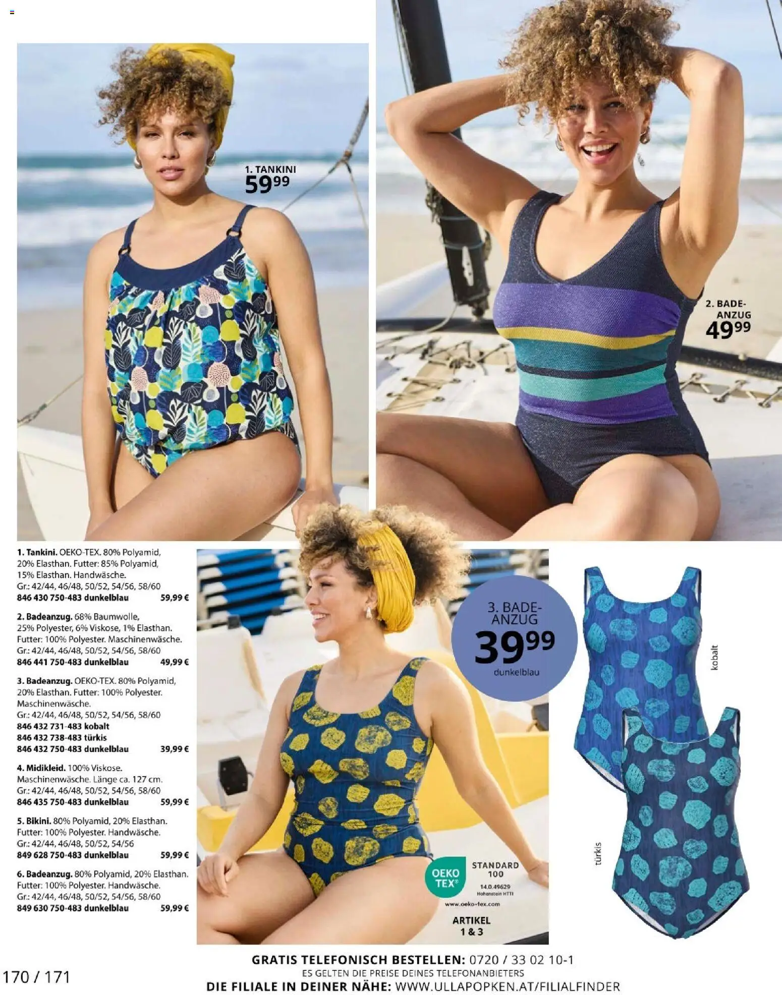 Ulla Popken akciós ujság - amely érvényes a következő dátumtól: 01.03.2026 | Oldal: 170 | Termékek: Tankini