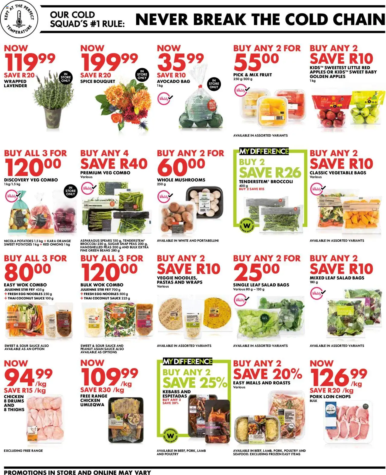 Woolworths Specials │ valid from 25.08.2025 | Page: 2 | Products: Limpiador íntimo, Chicken, Apples, Noodles