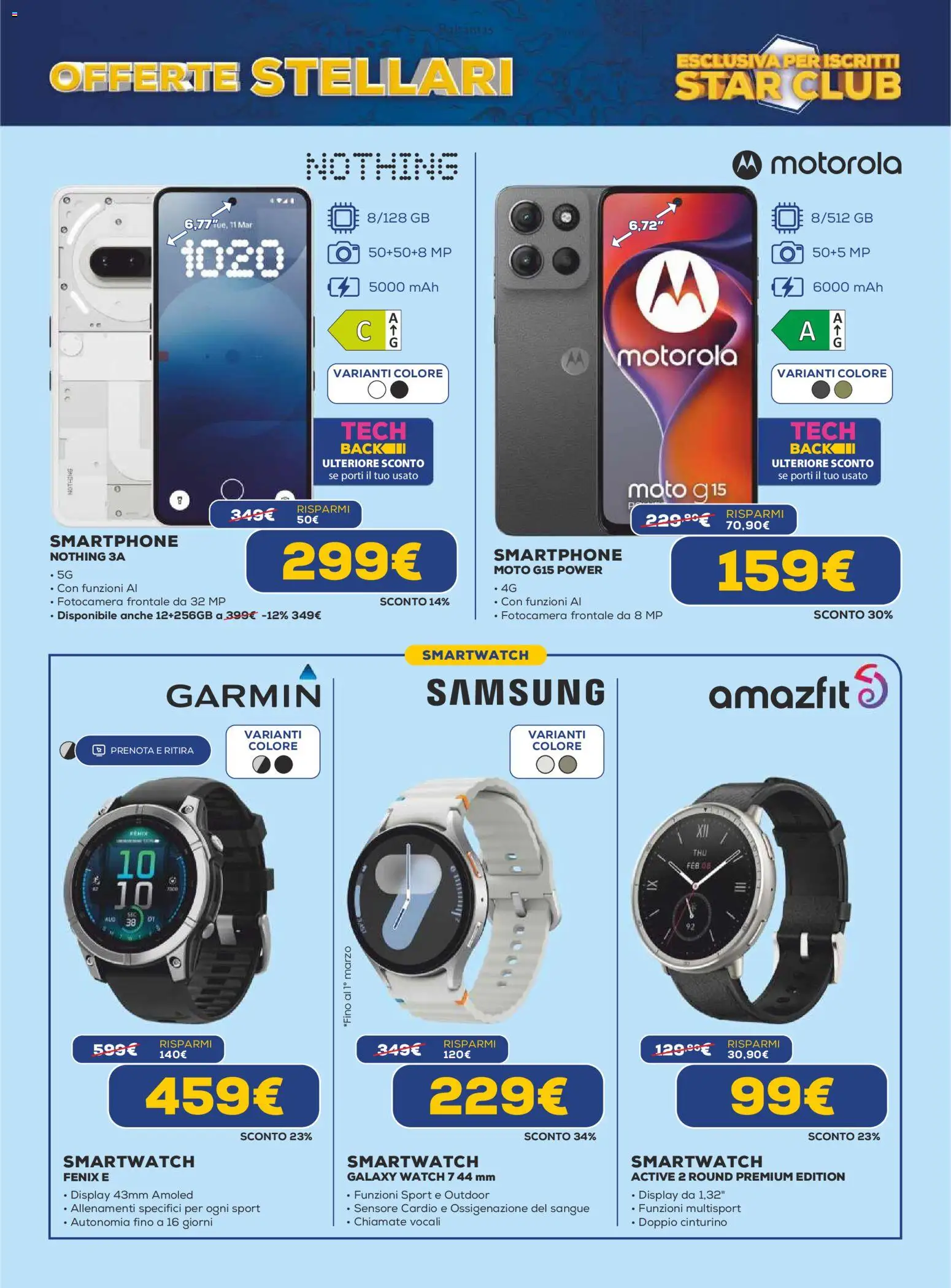 Volantino Euronics del 19.02.2026 | Pagina: 4 | Prodotti: Smartphone, Fotocamera, Smartwatch, Samsung
