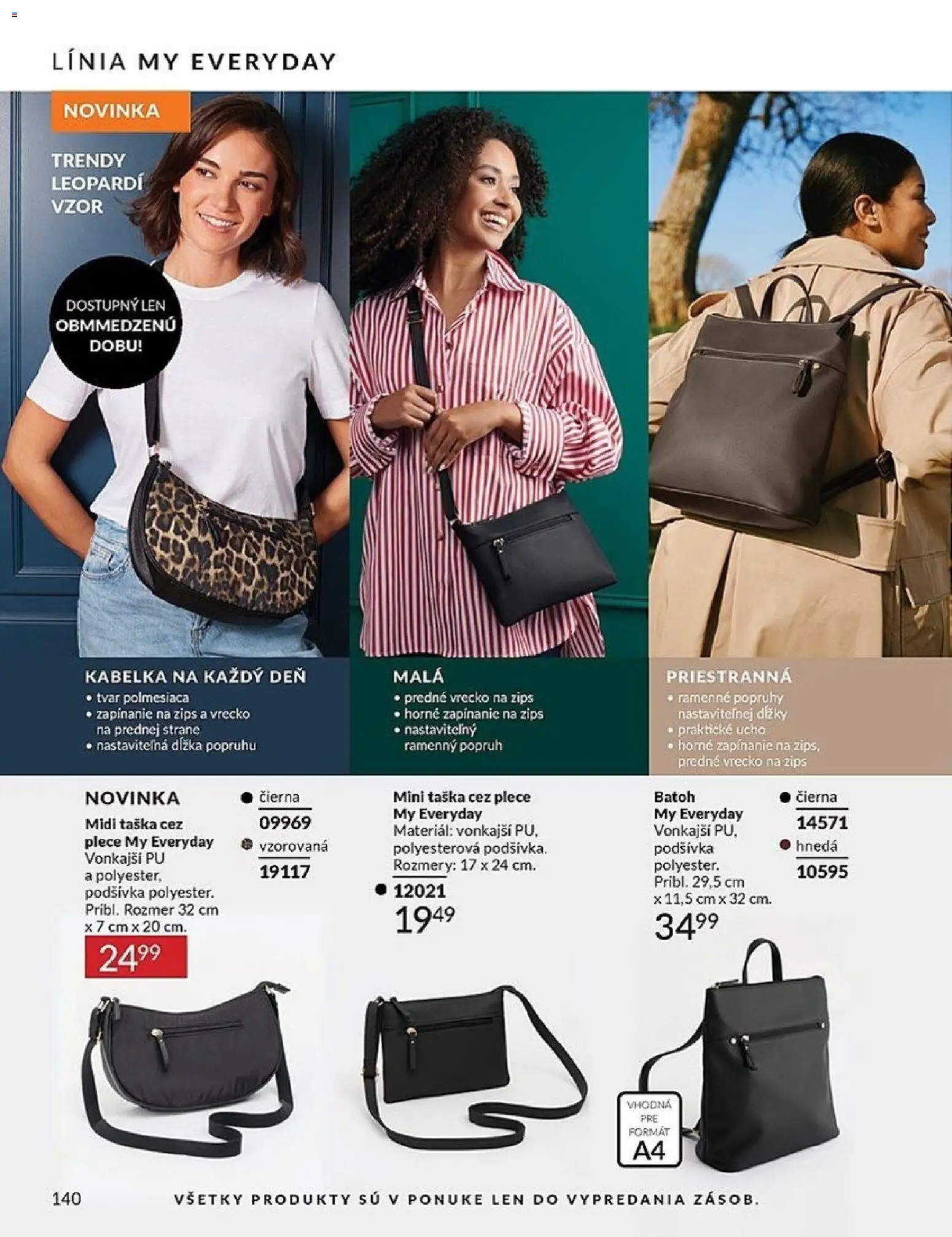 Nové Avon akcie – leták je platný od 01.02.2026 | Strana: 140 | Produkty: Kabelka, Batoh, Taška