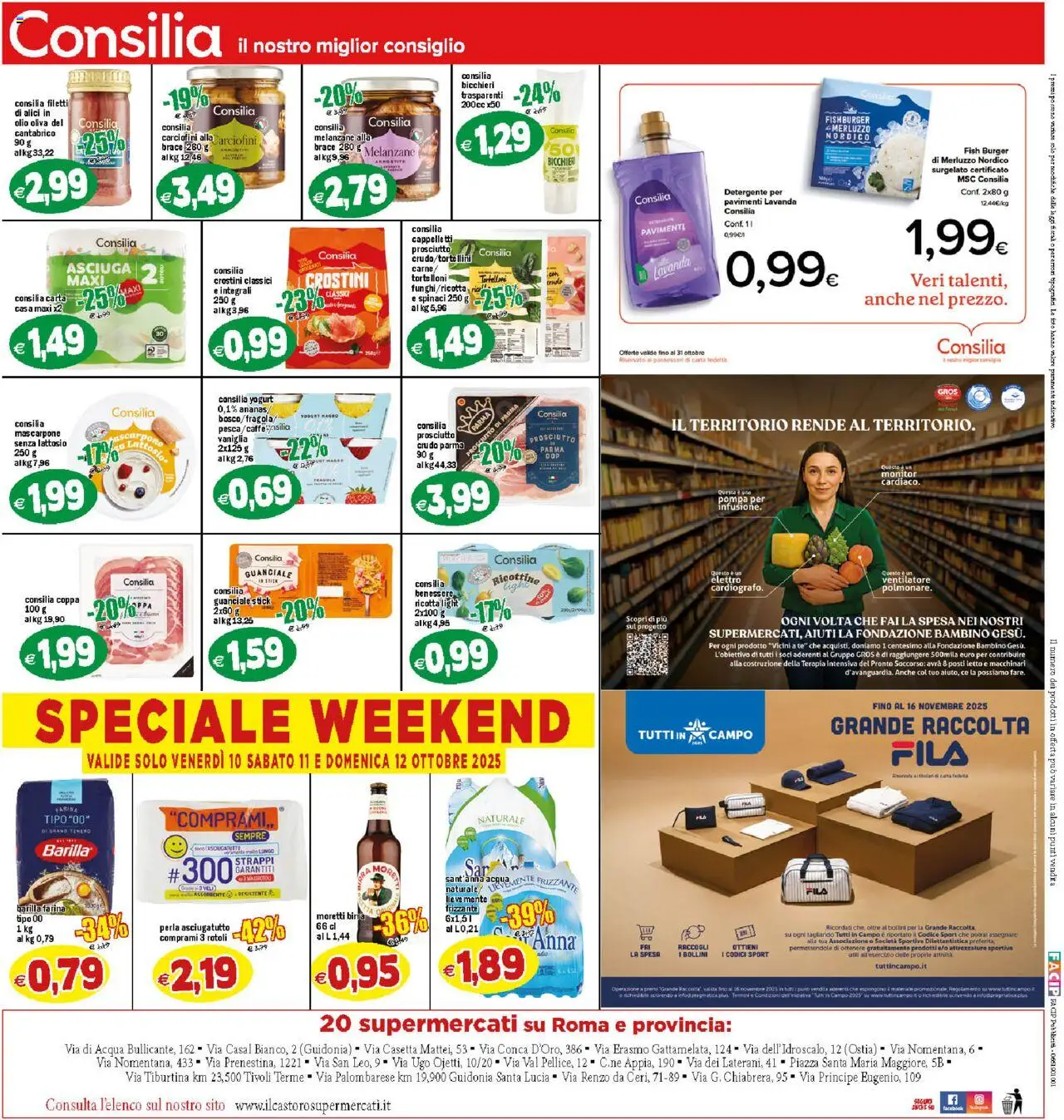 Volantino Il Castoro del 08.10.2025 | Pagina: 20 | Prodotti: Monitor, Prosciutto Crudo, Lavanda, Alici