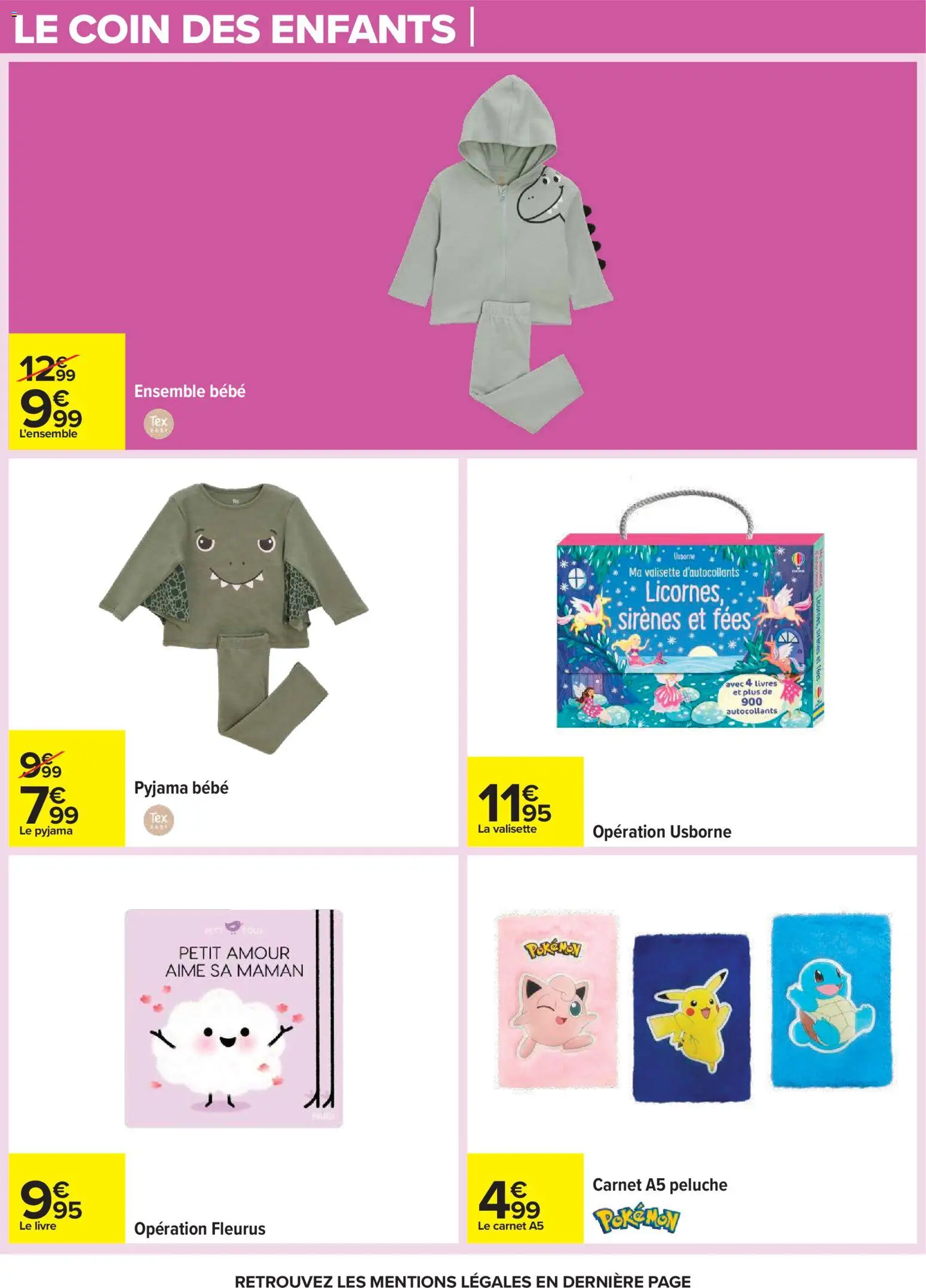 {H1} | Page: 27 | Produits: Autocollants, Peluche, Livre, Pyjama