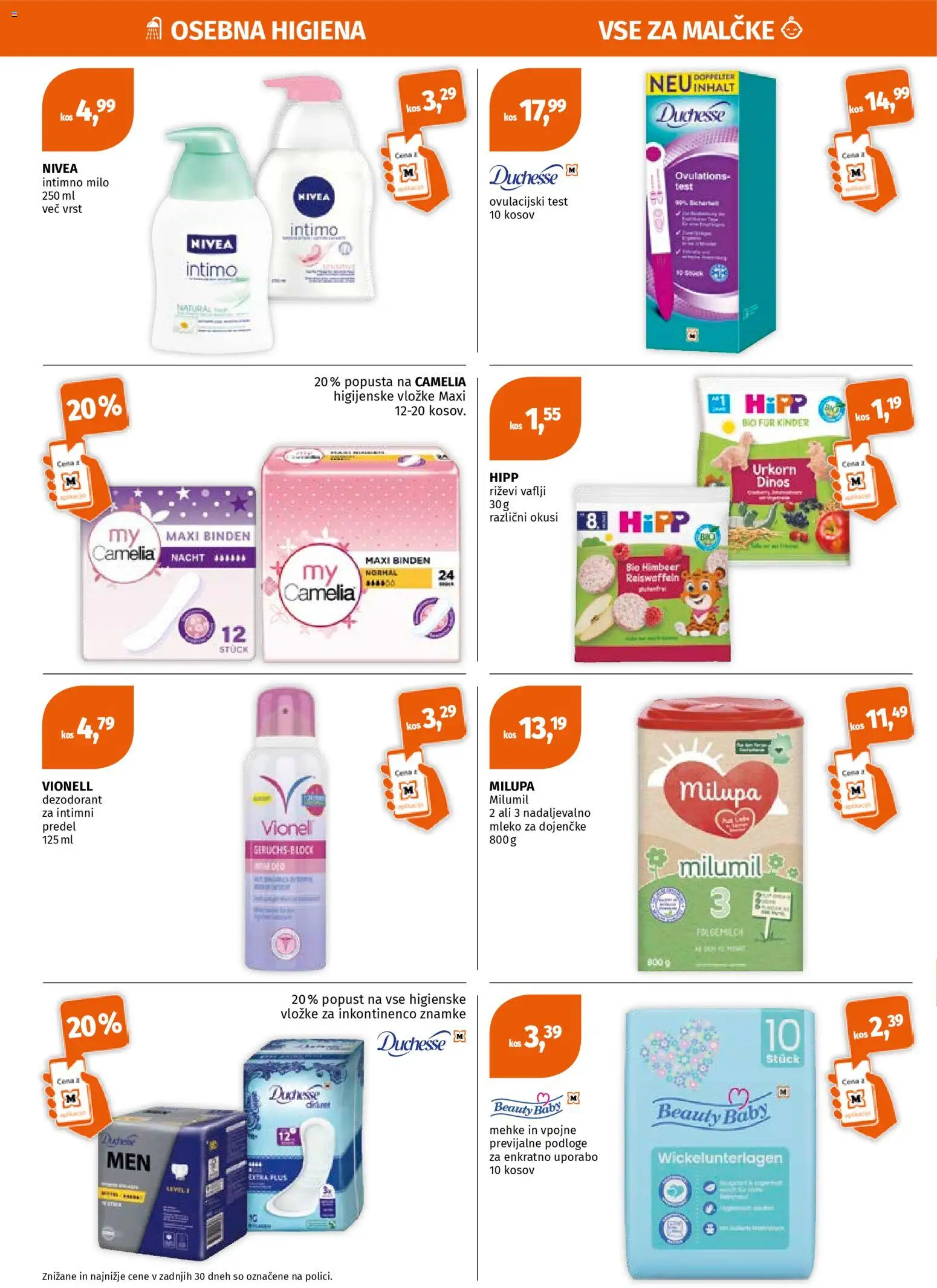 Novi Müller katalog ponudbe – veljaven od 28.04.2026 | Stran: 6 | Izdelki: Intimno milo, Kos, Mleko, Milo