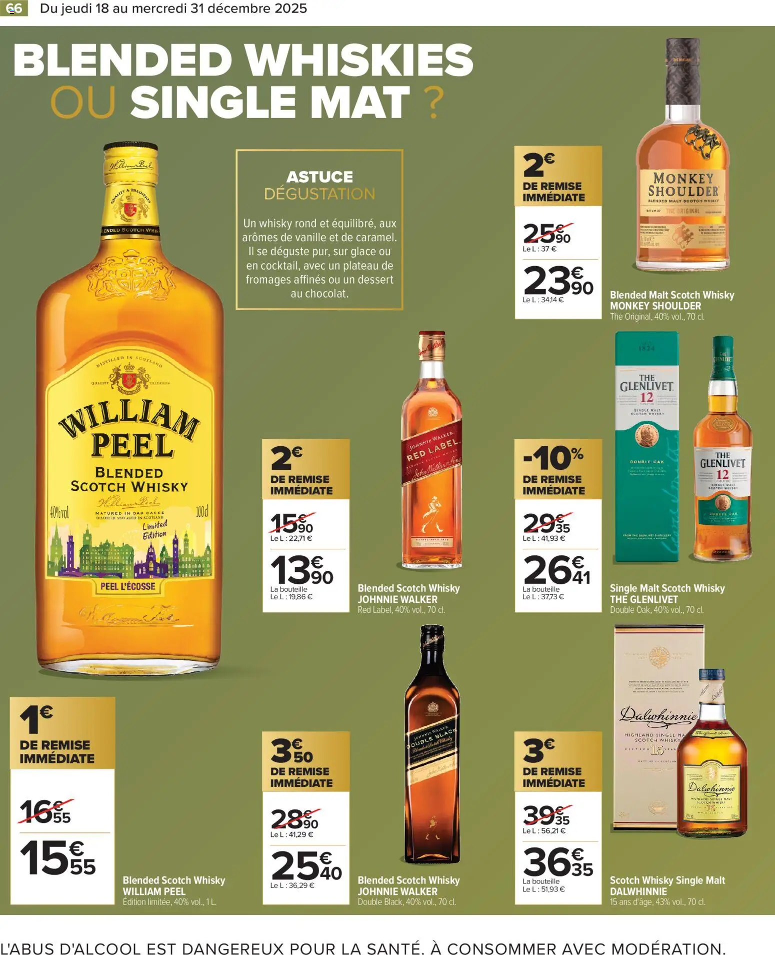 {H1} | Page: 66 | Produits: Whisky, Plateau, Monkey shoulder, Thé